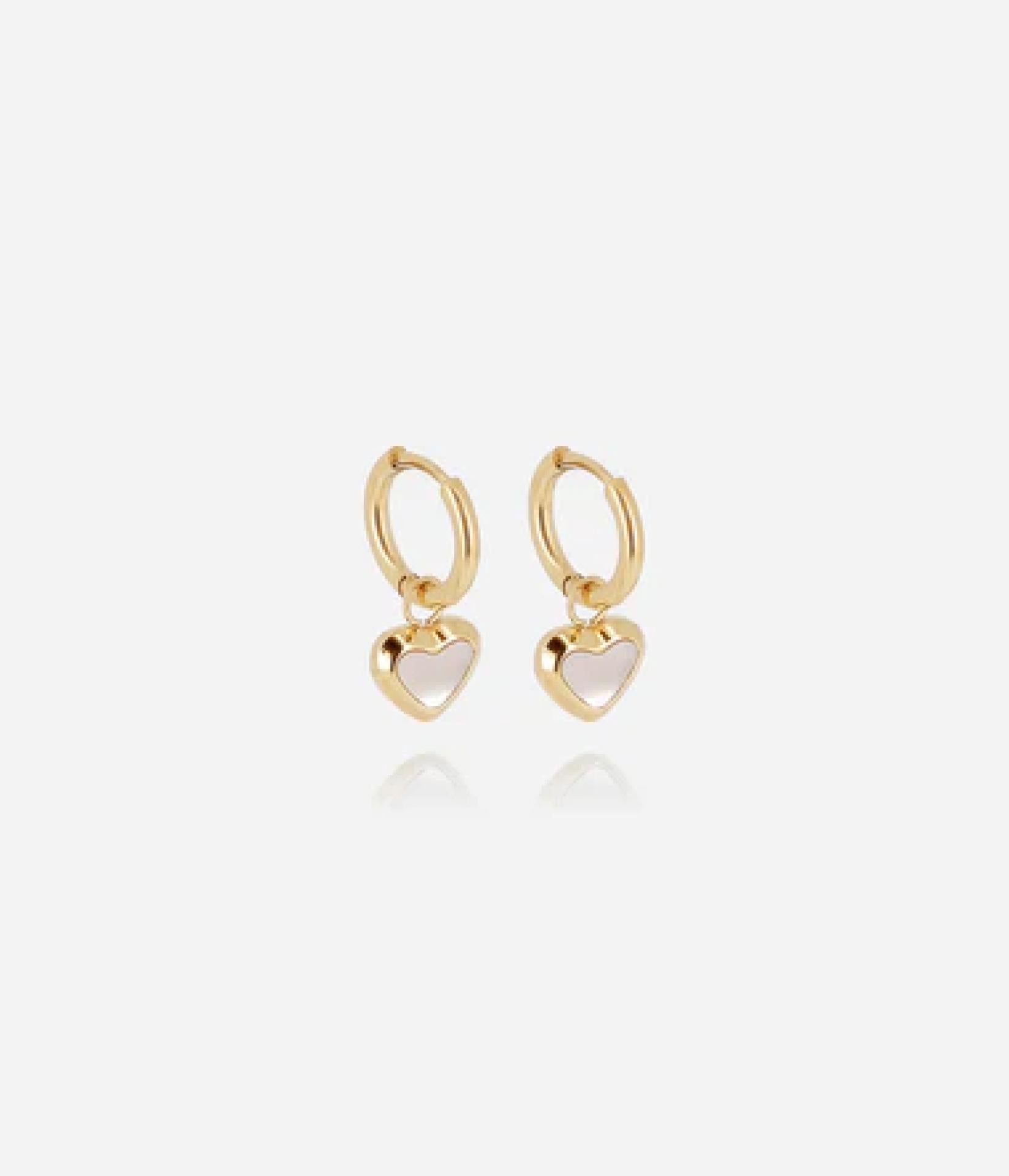 Zag Bijoux Ohrring Cintra Vergoldeter Stahl nacre
