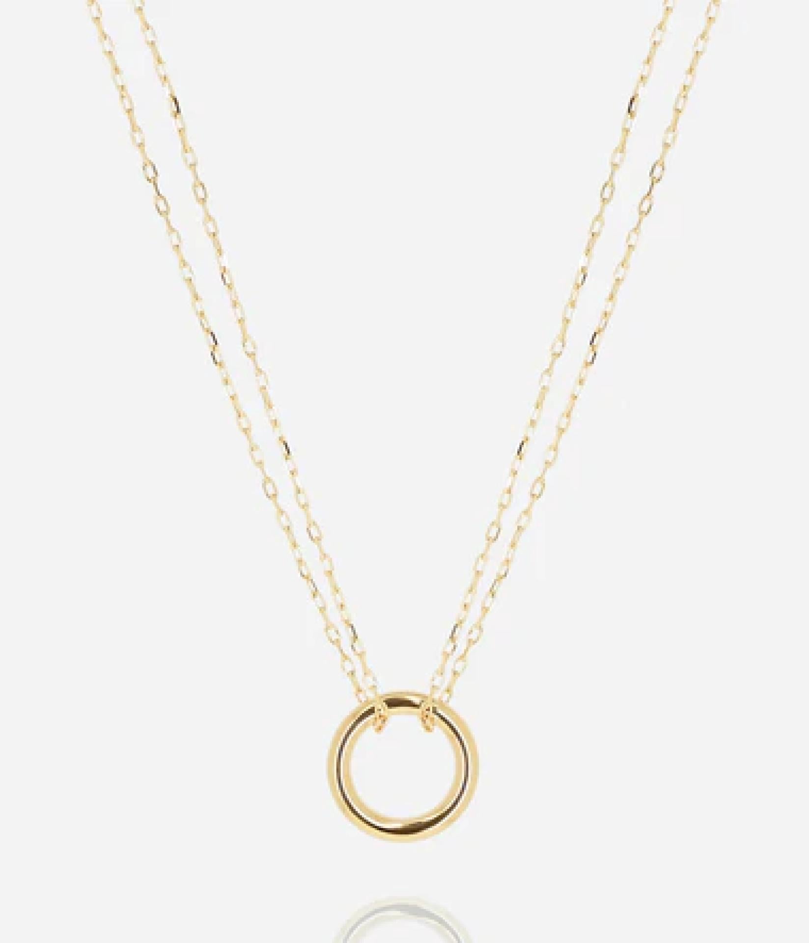 Zag Bijoux Kette Perfetto Vergoldeter Stahl 34+8cm
