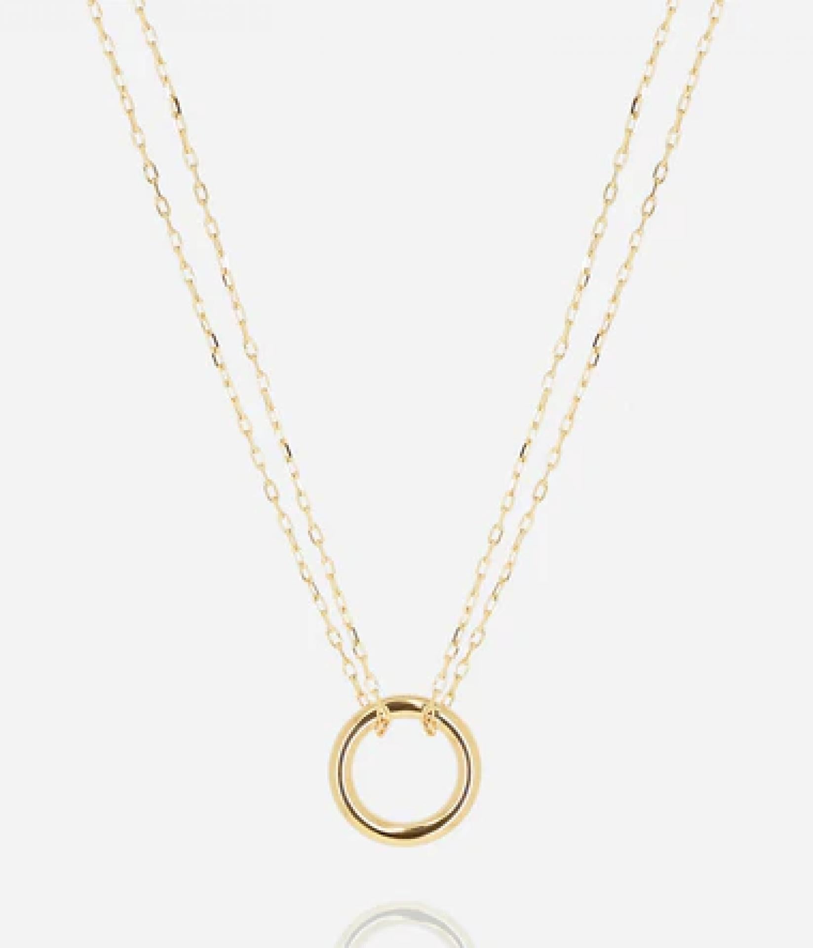 Zag Bijoux Kette Perfetto Vergoldeter Stahl 34+8cm