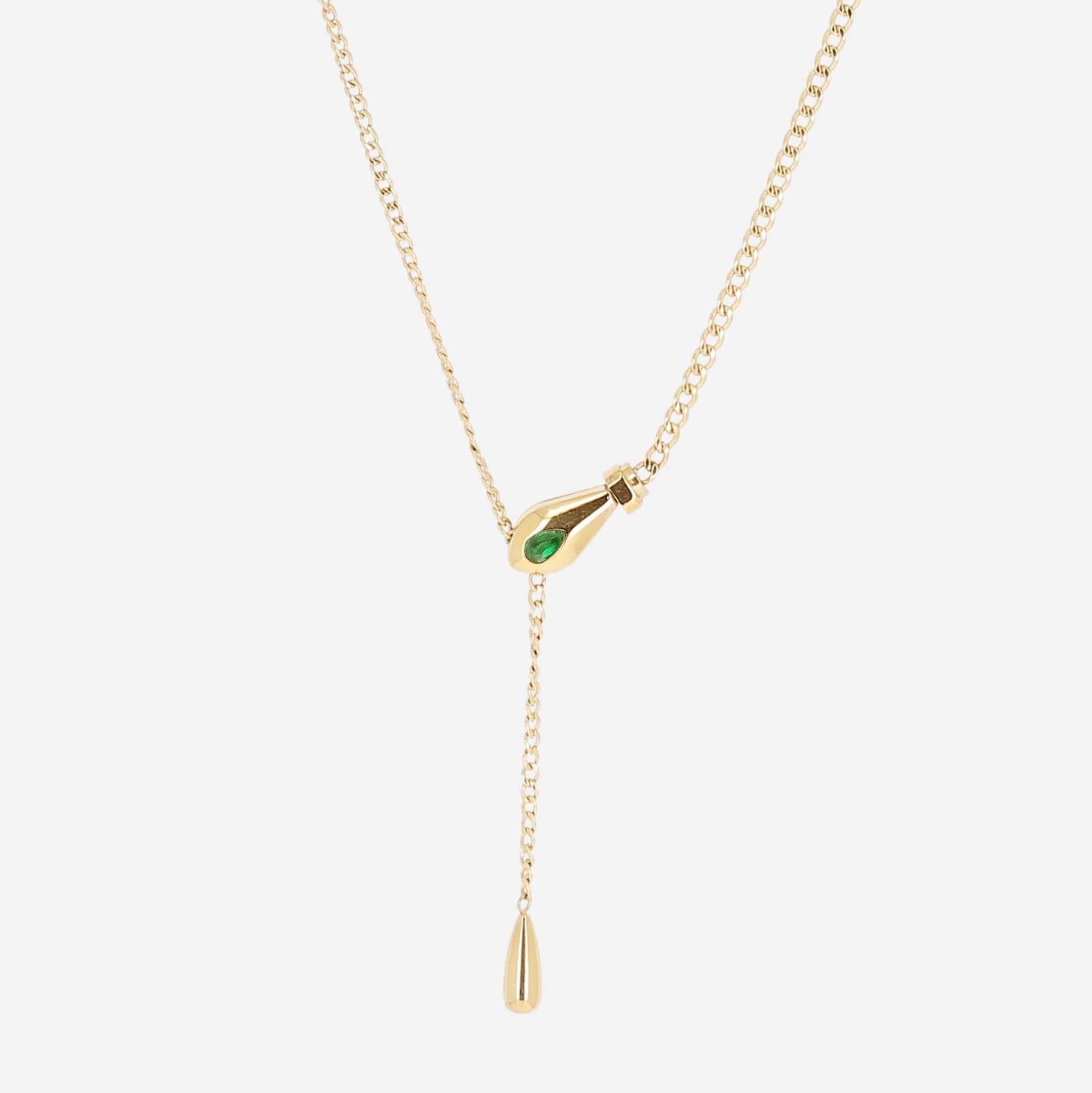 Zag Bijoux Halskette  MEDIUM ACIER 20k vergoldet