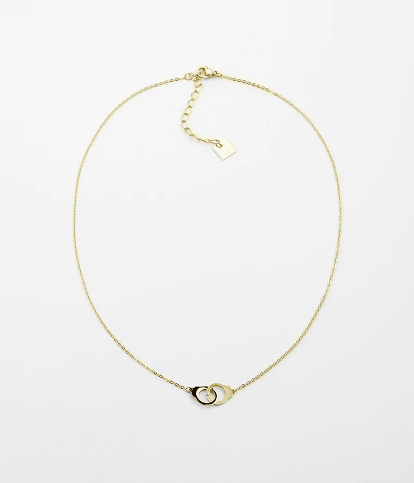 ZAG Bijoux Halskette Handschellen Gold 38+5 cm