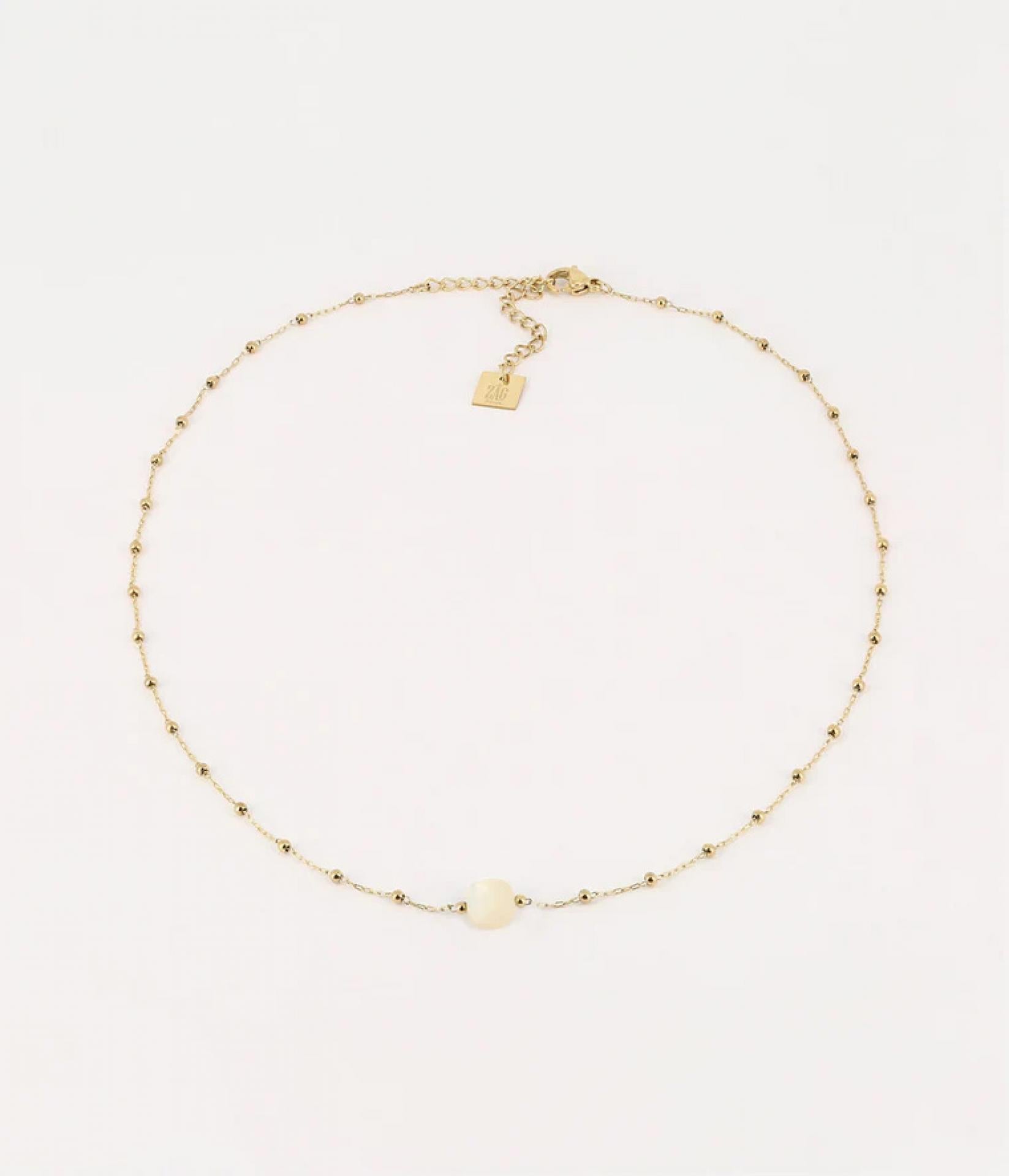 Zag Bijoux Halskette Pablo Gold - Variante: Pearl
