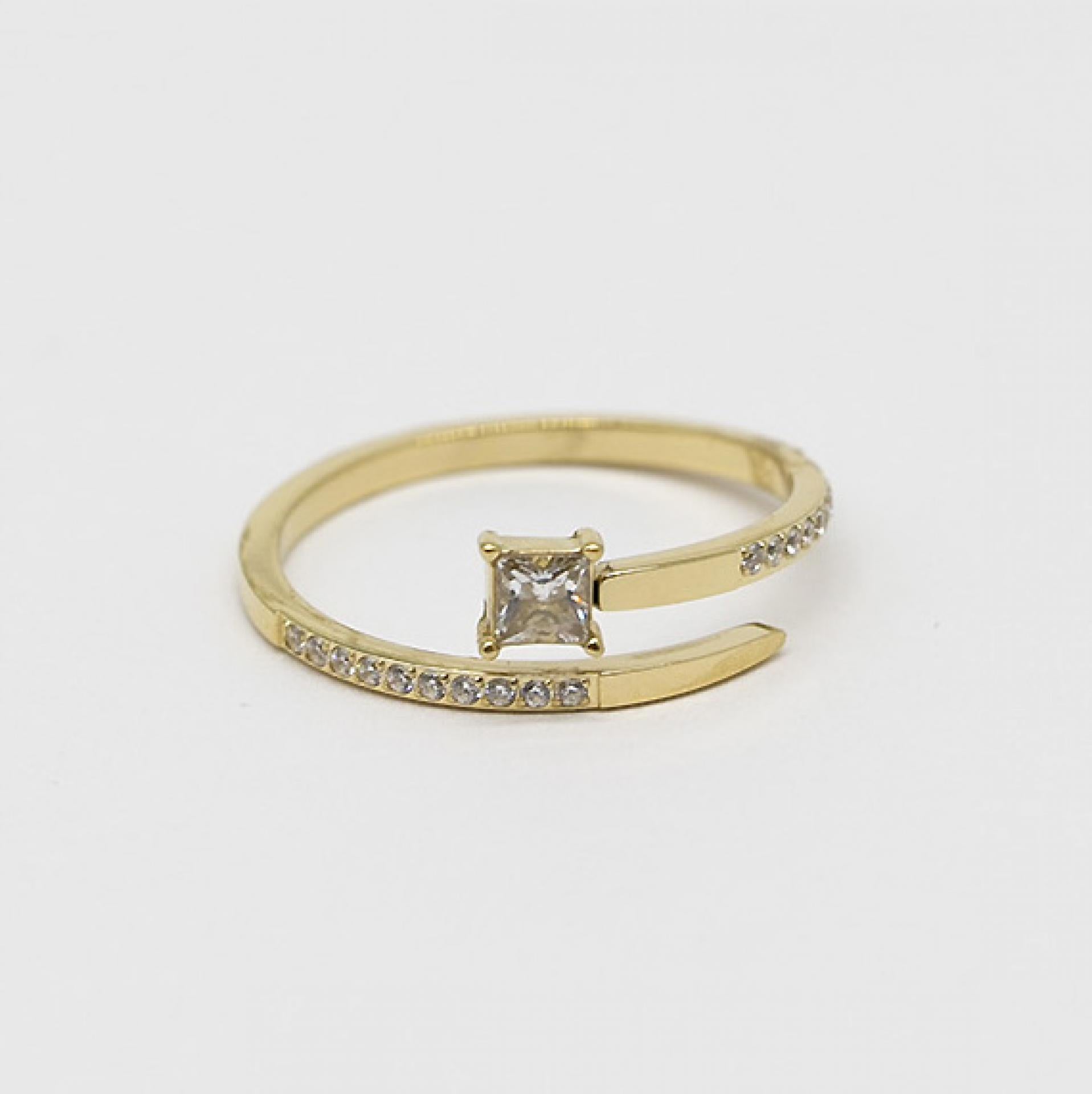Zag Bijoux Ring gold/Zirkoniensteine