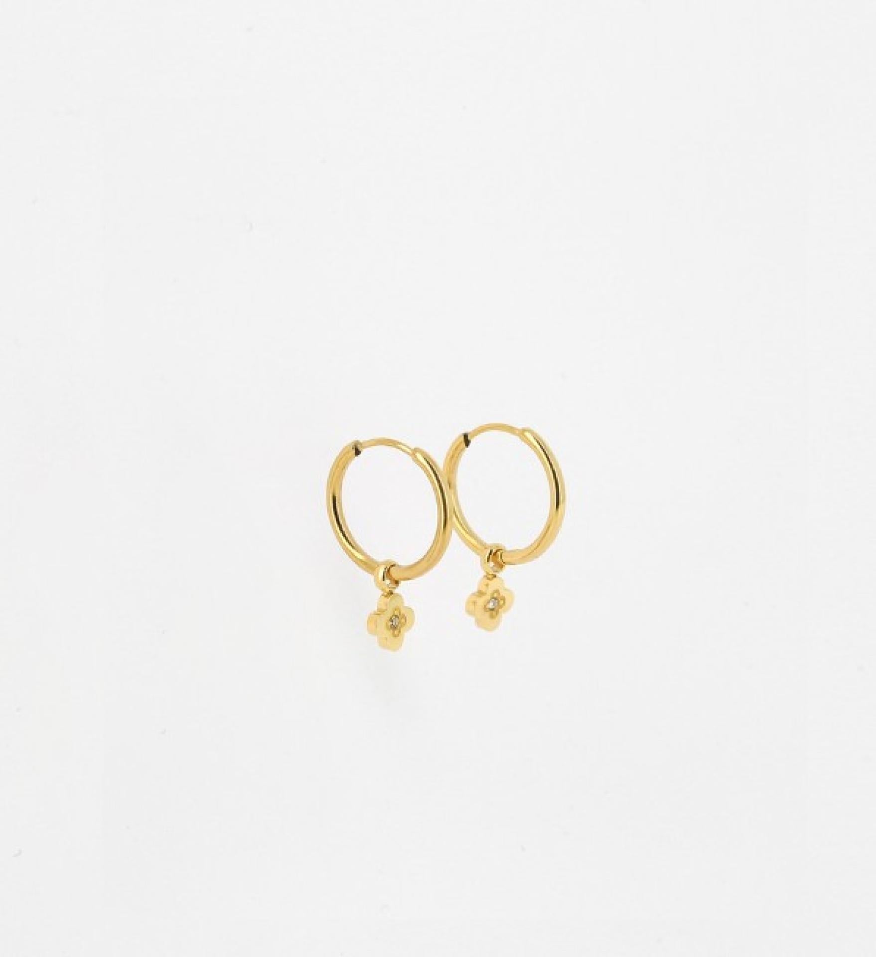 Zag Bijoux Ohrring June Silber zirconium 15x15mm