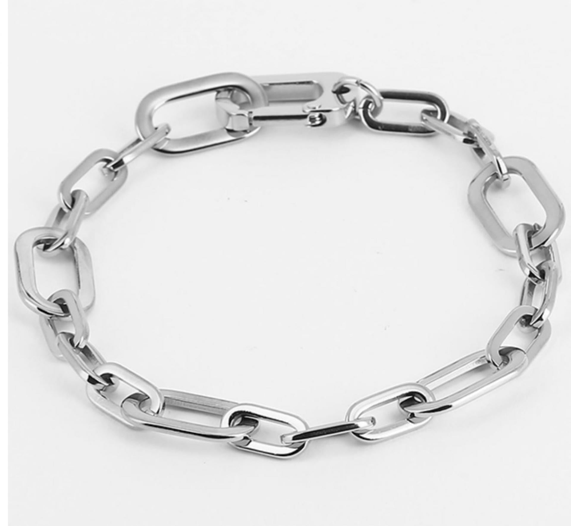 Zag Bijoux Gliederarmband grob silber