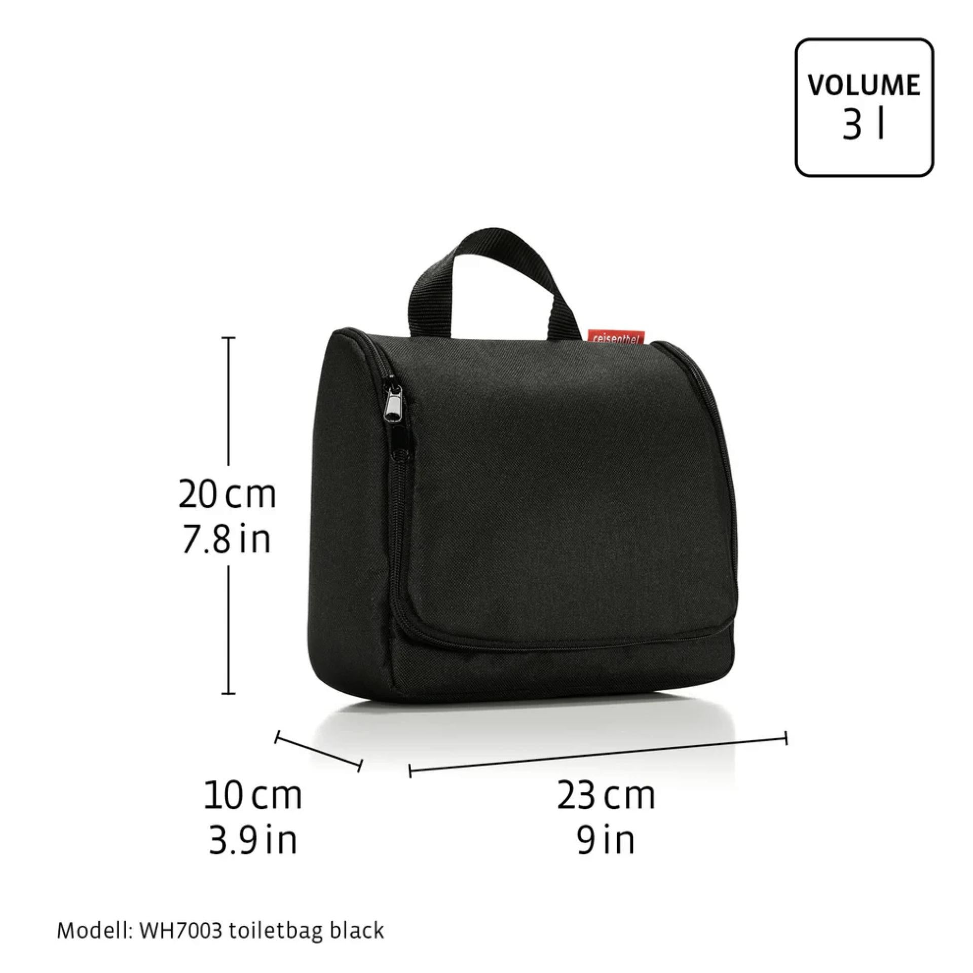 Reisenthel toiletbag glossy dots black