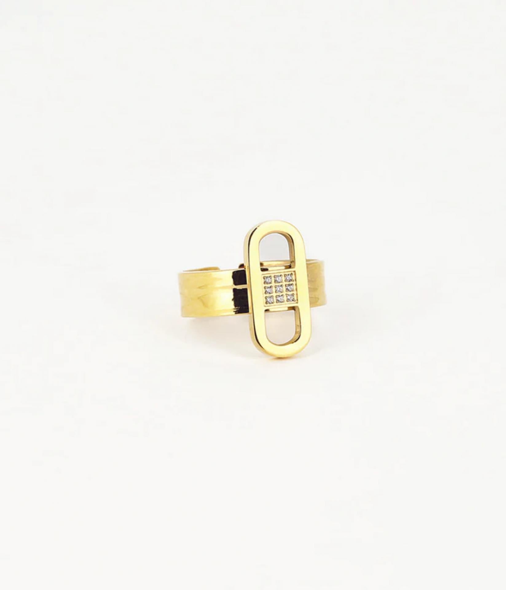 Zag Bijoux Ring Délia gold/ zirkoniensteine