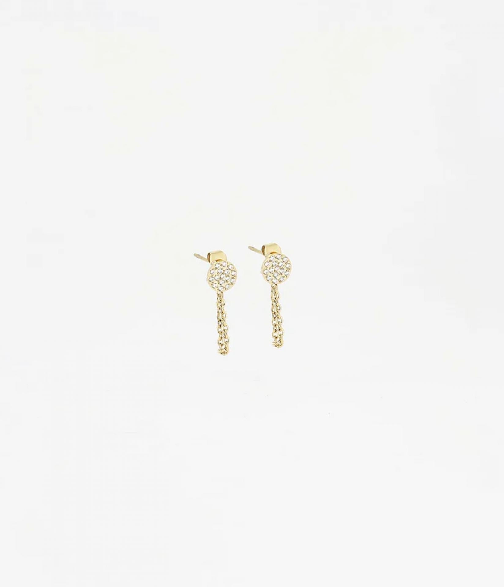 Zag Bijoux EARRINGS MINI STEEL Zirconium SERTIS Choupette 10mm - Variante: gold