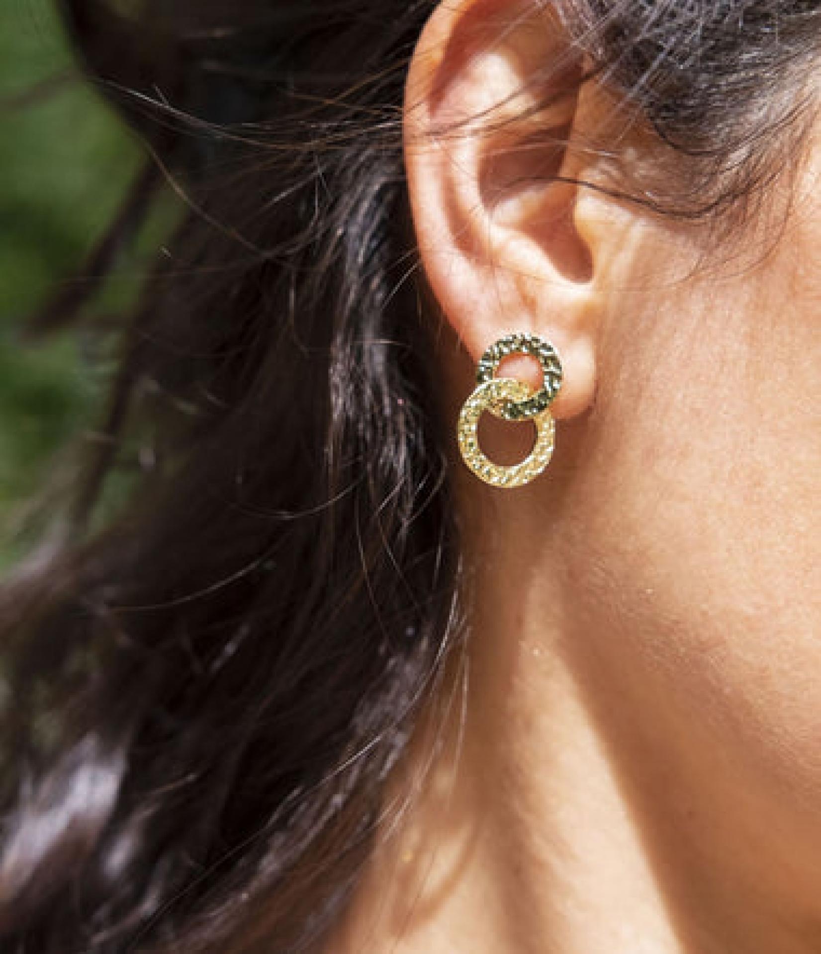 Zag Bijoux Ohhring Kieb vergoldete 20 mm