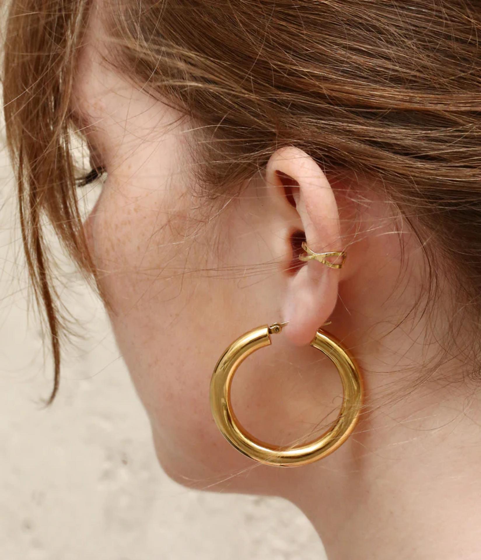 Zag Bijoux Ohrringe Manon Edelstahl vergoldet 6x 40