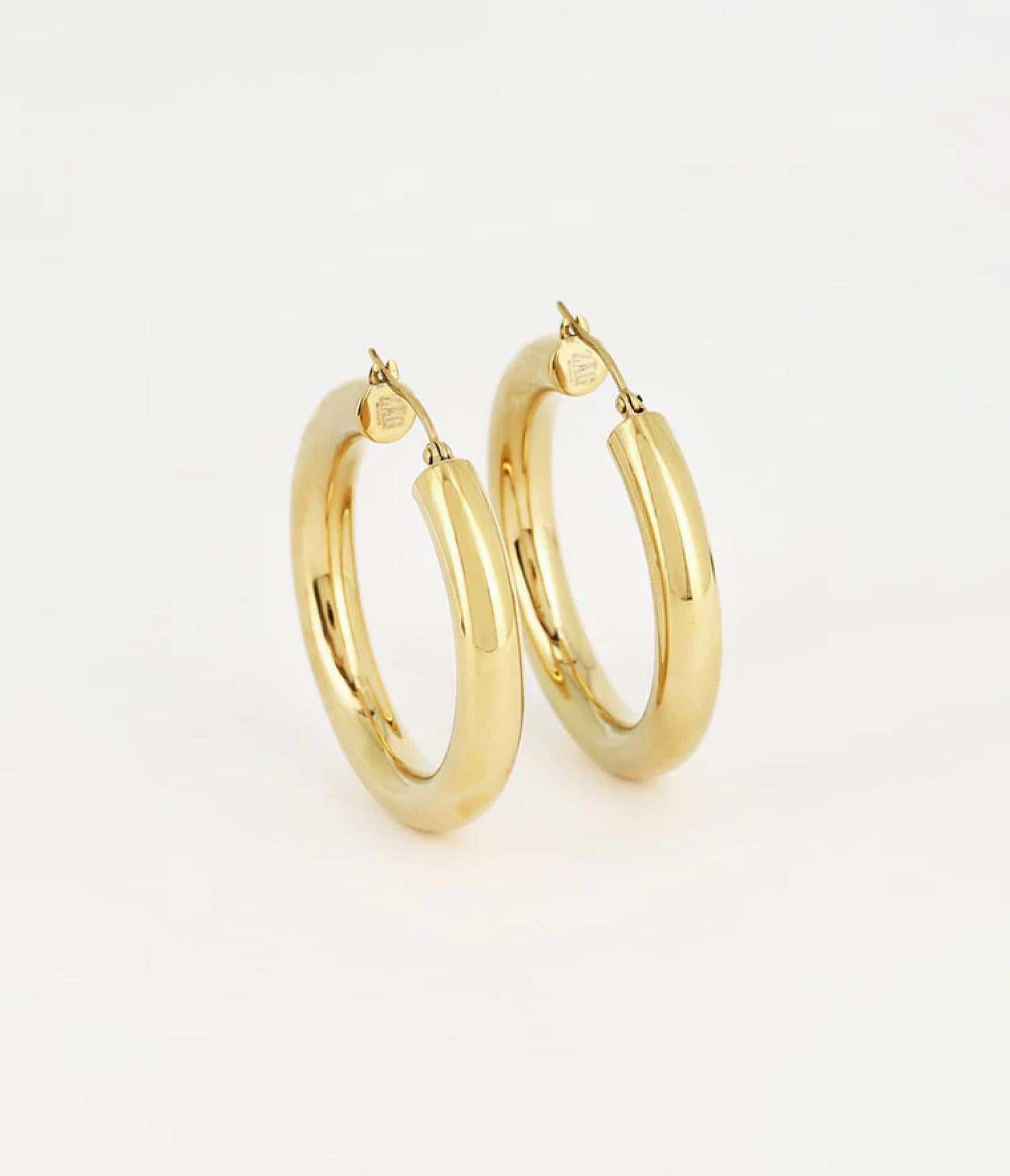 Zag Bijoux Ohrringe Manon Edelstahl vergoldet 6x 40