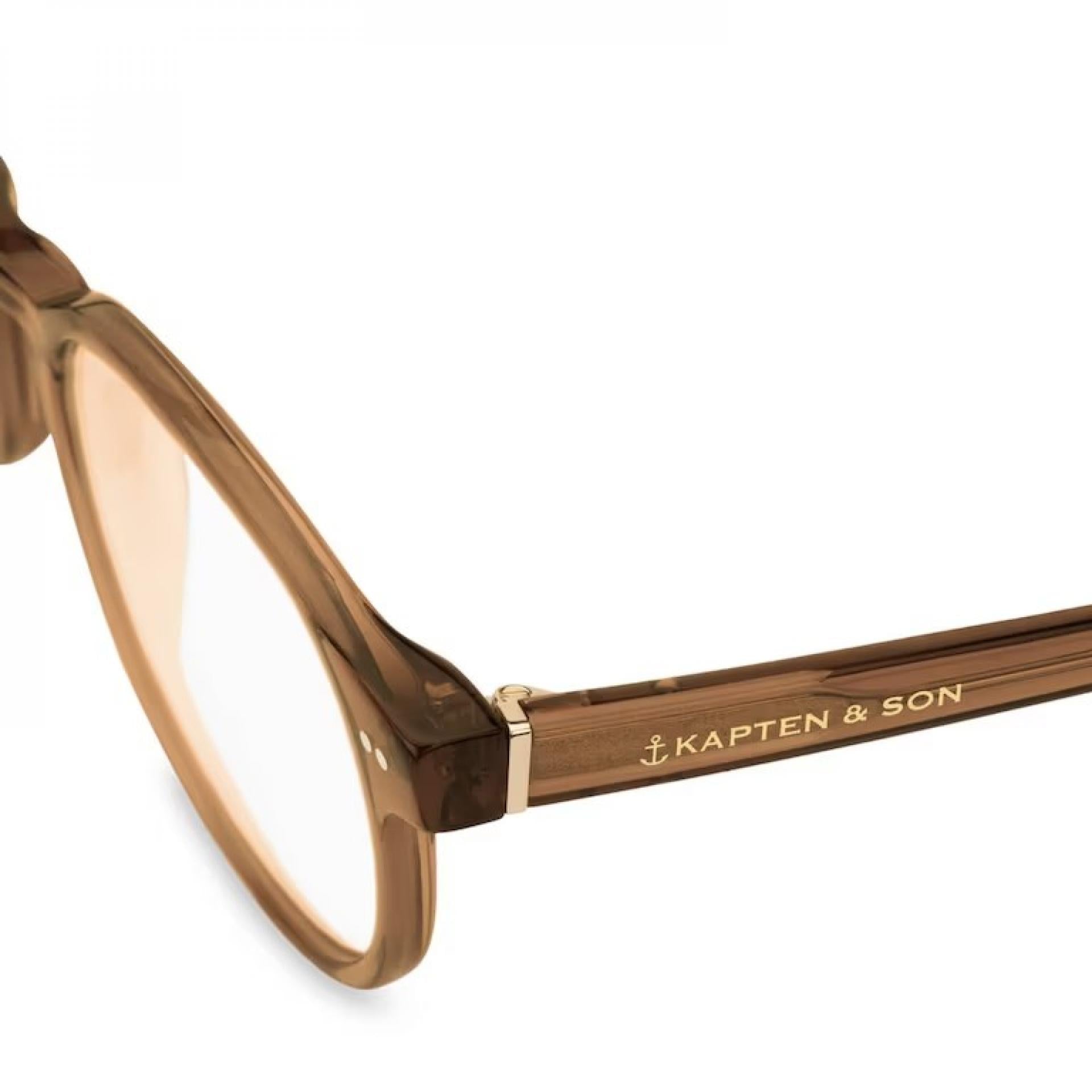 Kapten & Son Sonnenbrille Marais Large - Farbe: Transparent Caramel