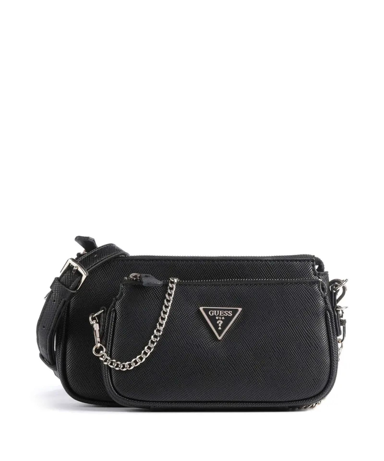 GUESS TASCHE NOELLE DBL POUCH CROSSBODY, Variante: schwarz