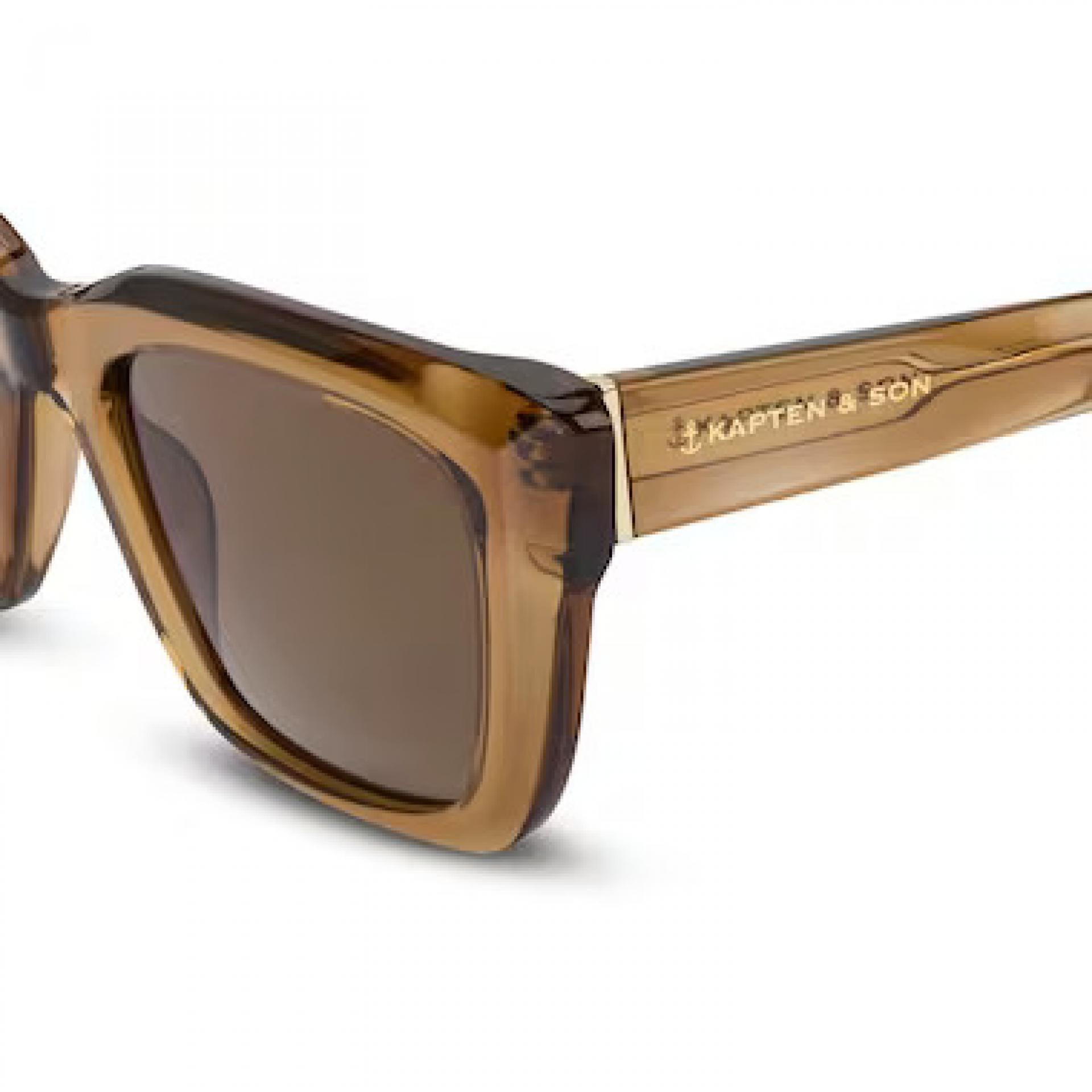Kapten & Son Sonnenbrille Cassis Transparent Caramel Brown