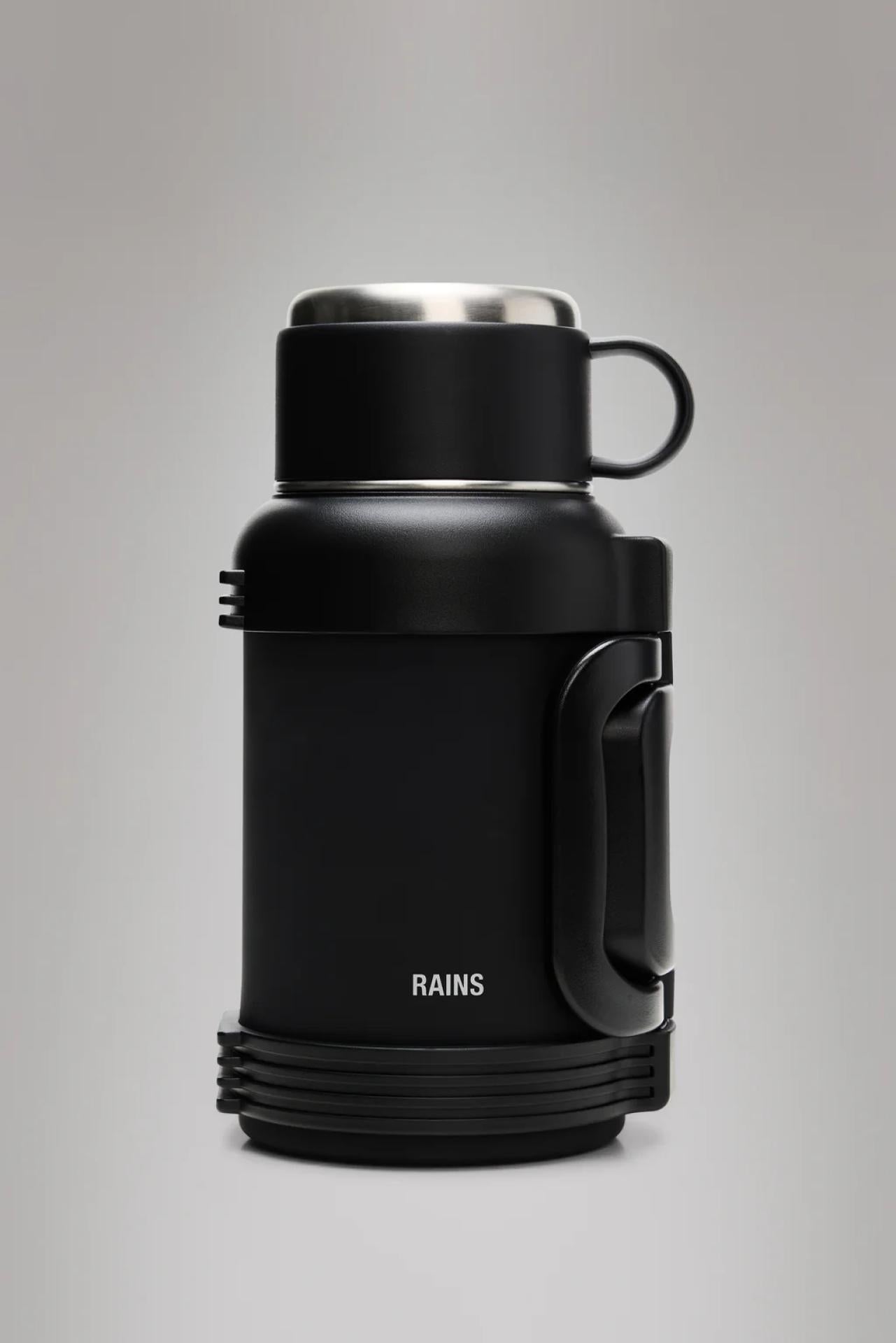 Rains Stainless Steel Tumbler Vacuum Flask 1300ml Black