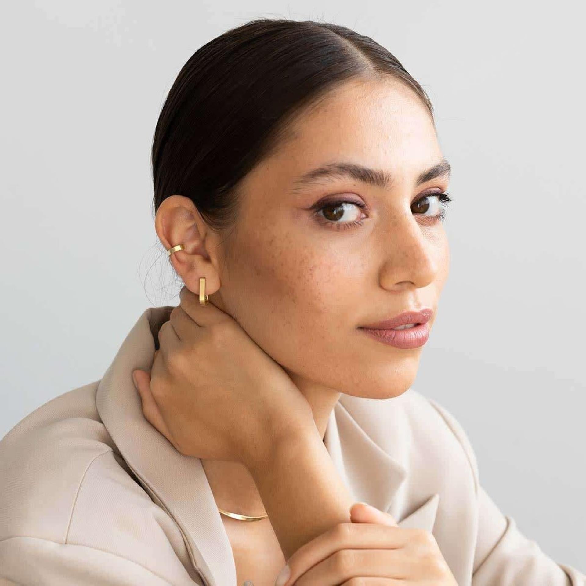 Kapten & Son Earring Bold Hoop Gold Ohrringe