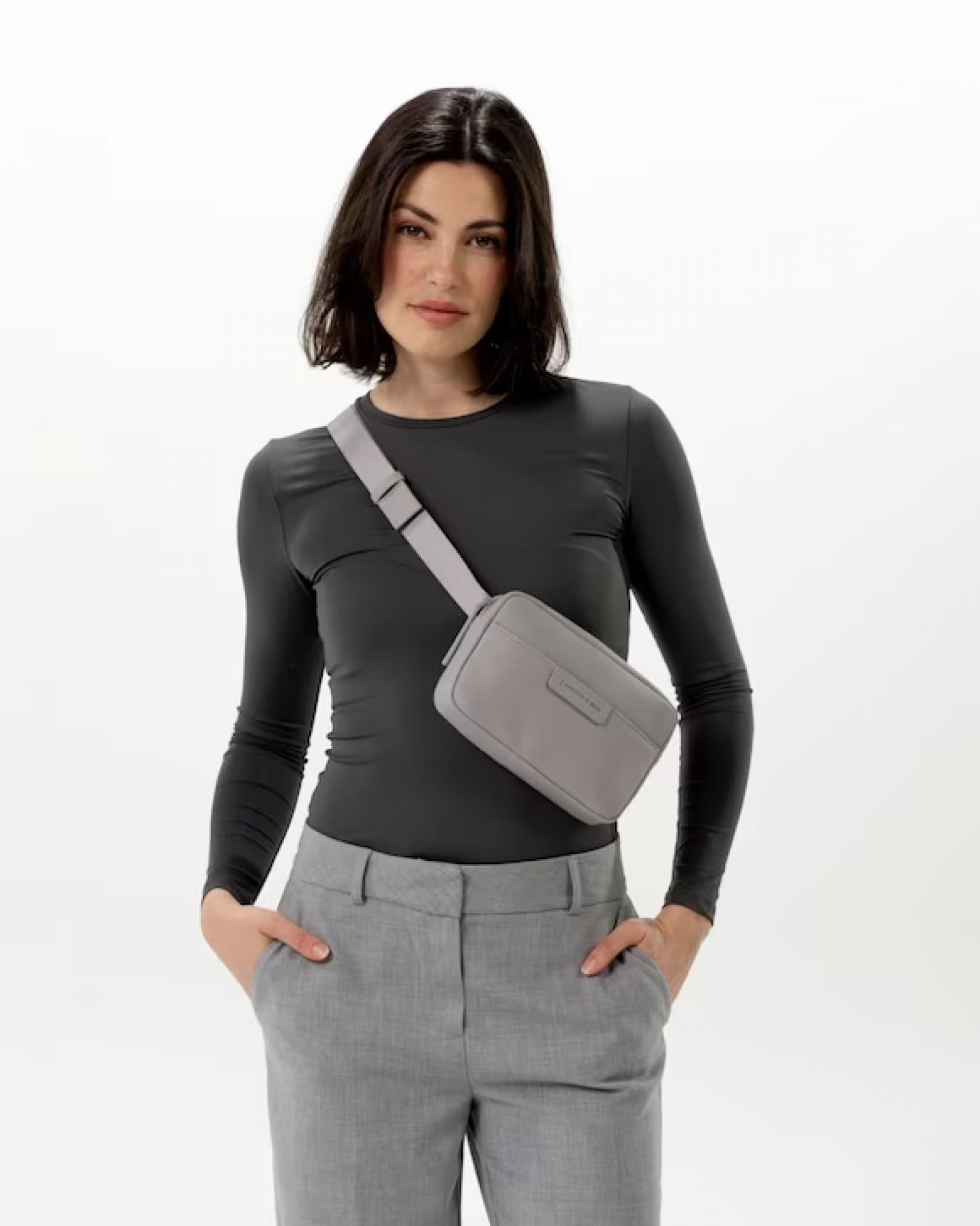 Kapten & Son Bauchtasche Crossbag Habo - Farbe: Greige