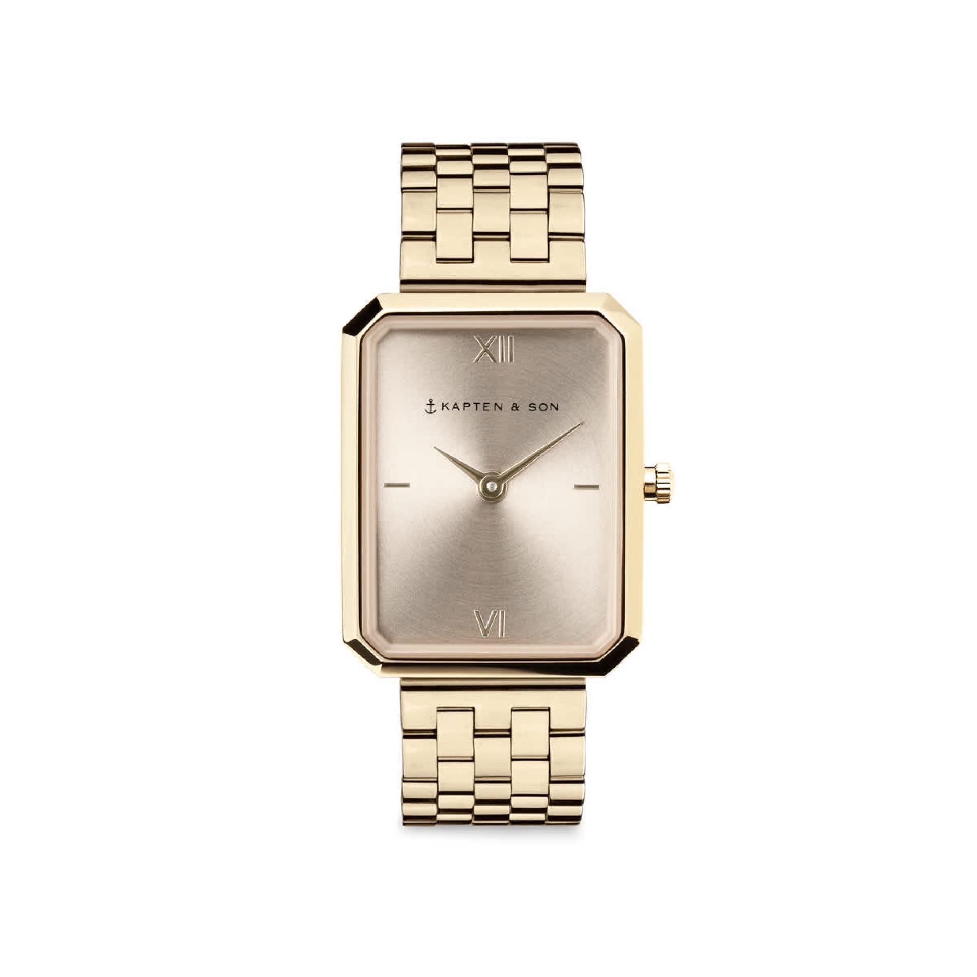 Kapten & Son Uhr Grace Light Gold Cream Steel