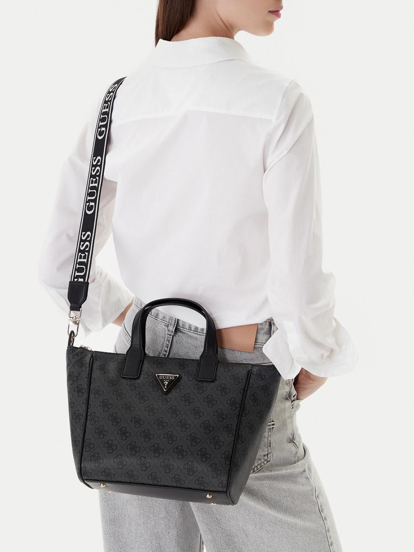 Guess FOLLIE SMALL TOTE Coal Logo