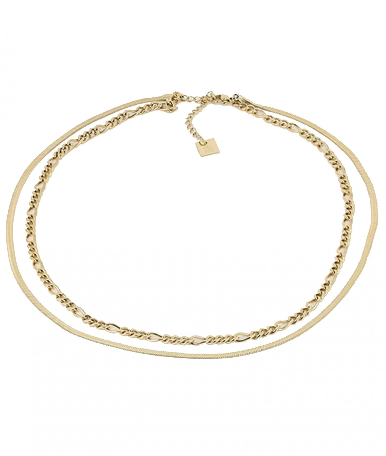 Zag Bijoux Halskette Doppel Gold