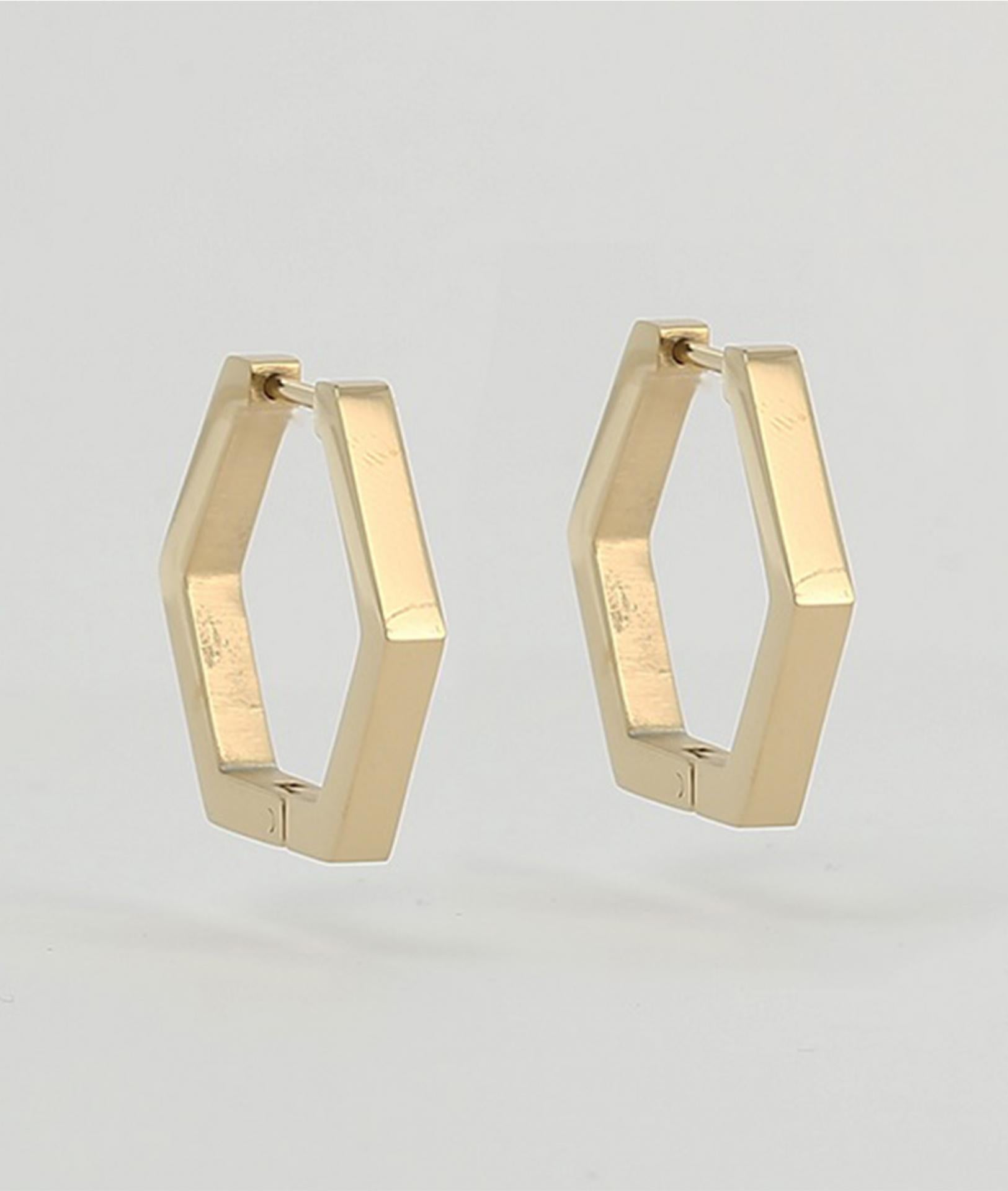 Zag Bijoux Ohrringe Sechseck Gold