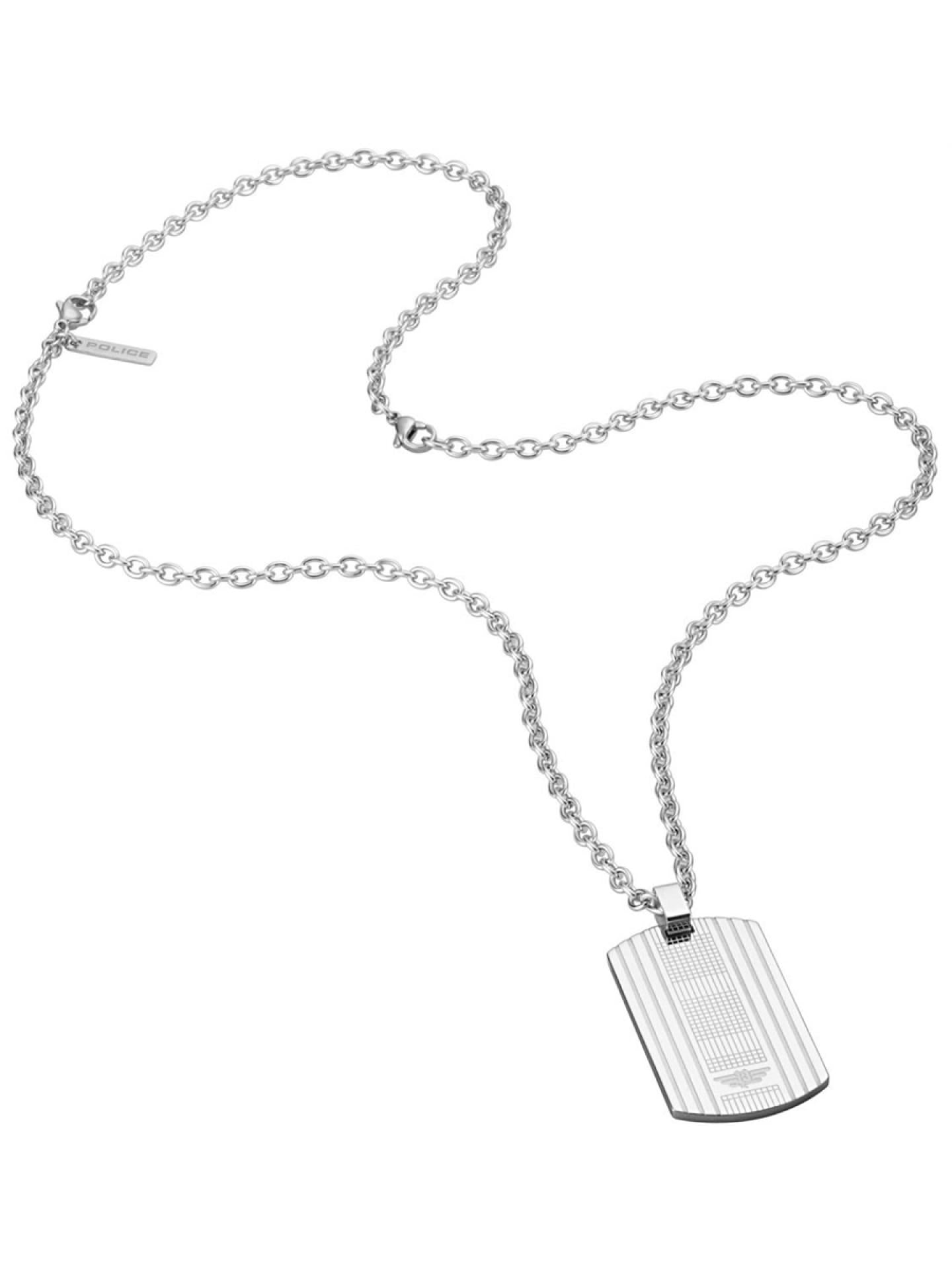 Police Kette Fornebu mit Platte Edelsthal