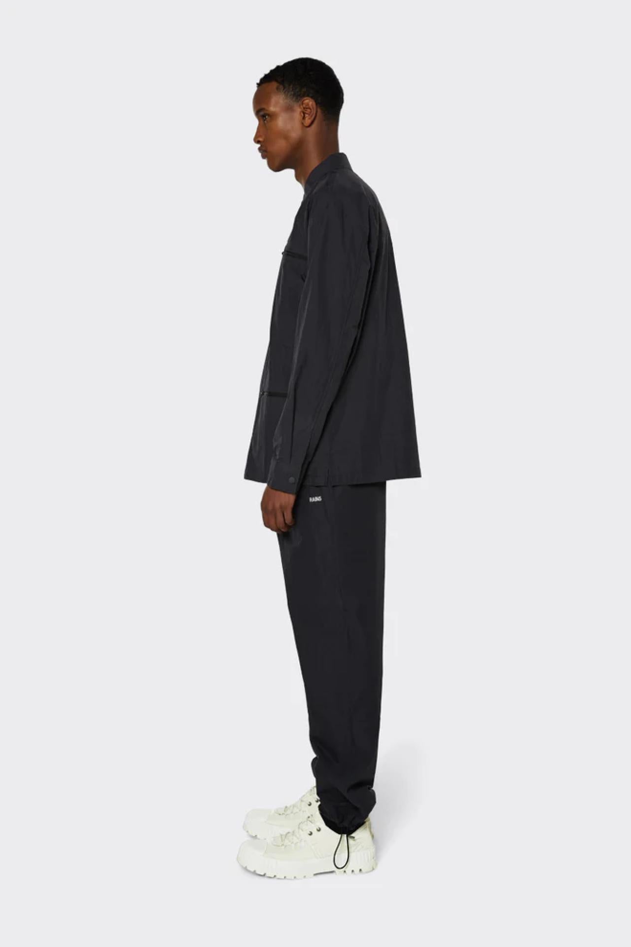 Rains Regenjacke Jackets Woven Shirt Schwarz L
