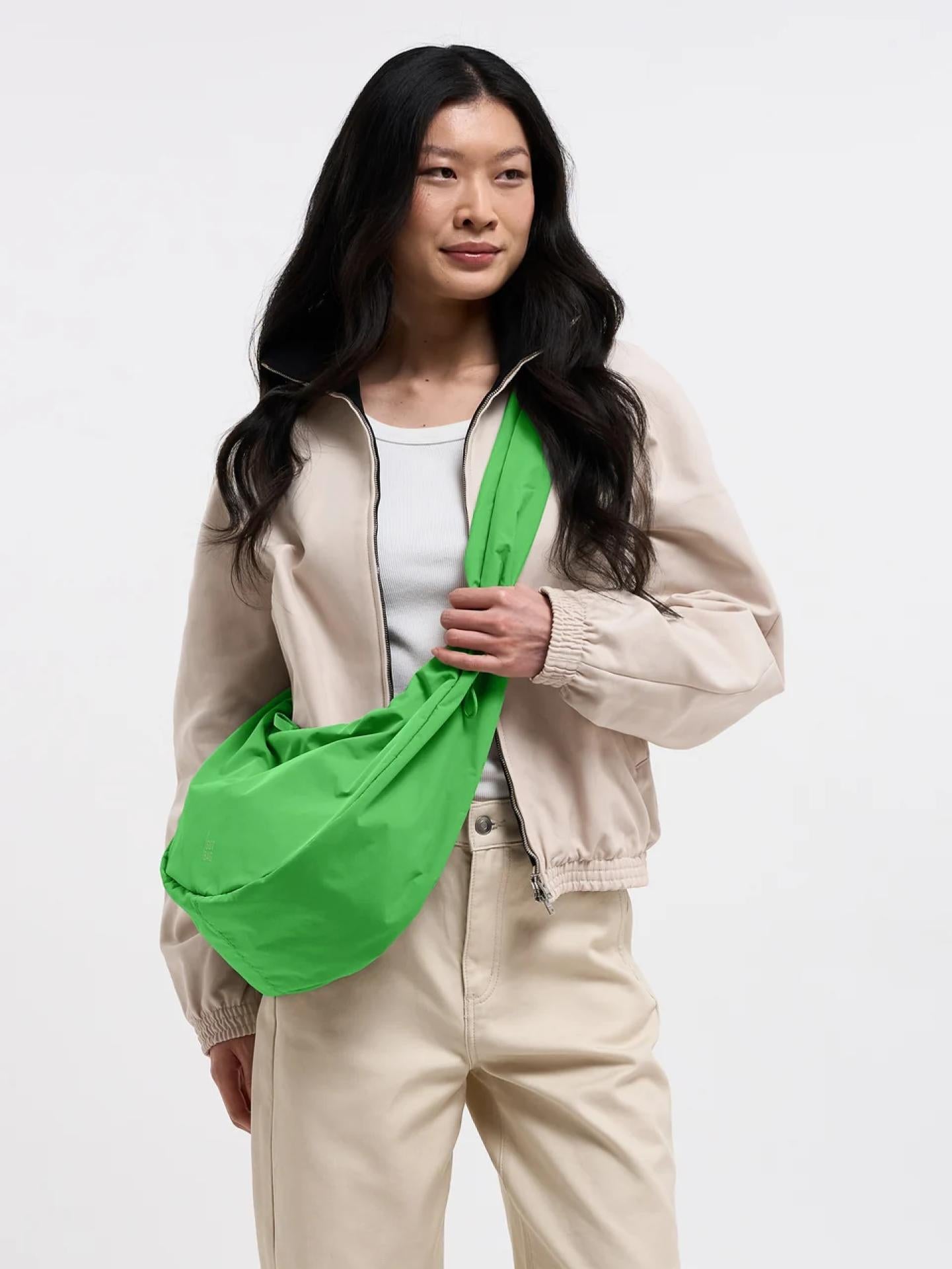 Gotbag Moon Bag Ruffle Monochrome leaf sheep hellgrün