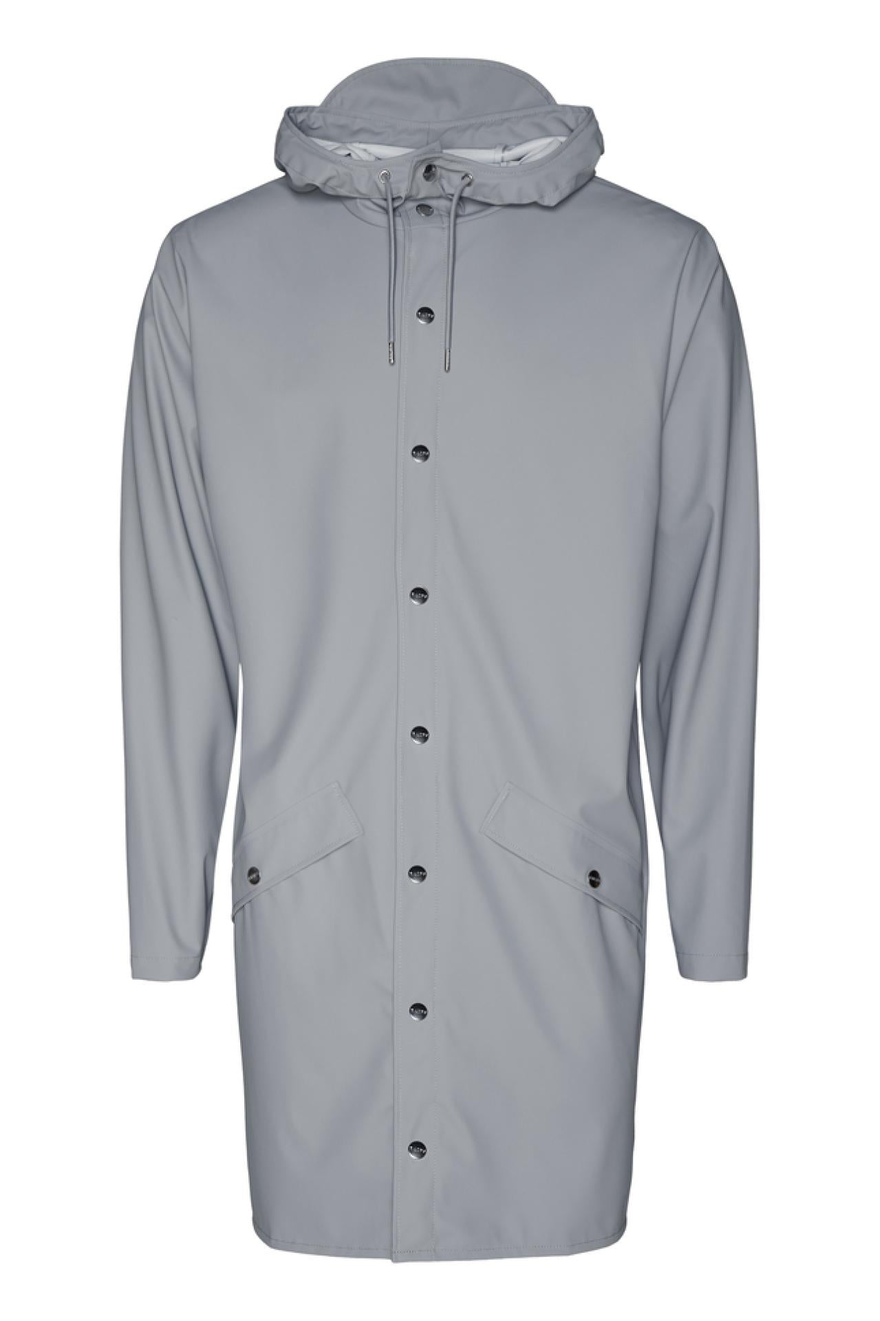 Rains Regenjacke Long Jacket 1202 XXS/XS Rock