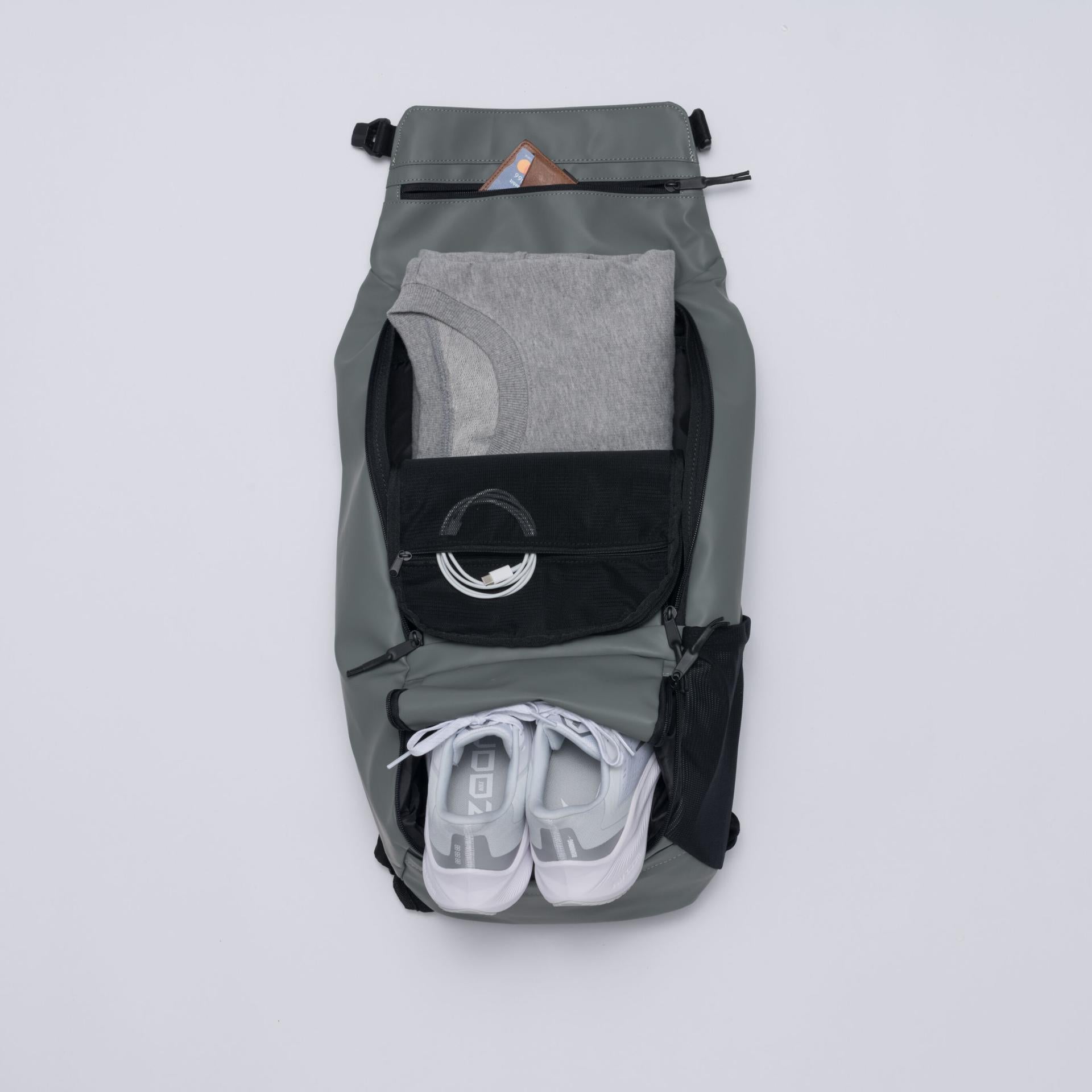 Beckmann Rucksack Street Light Black