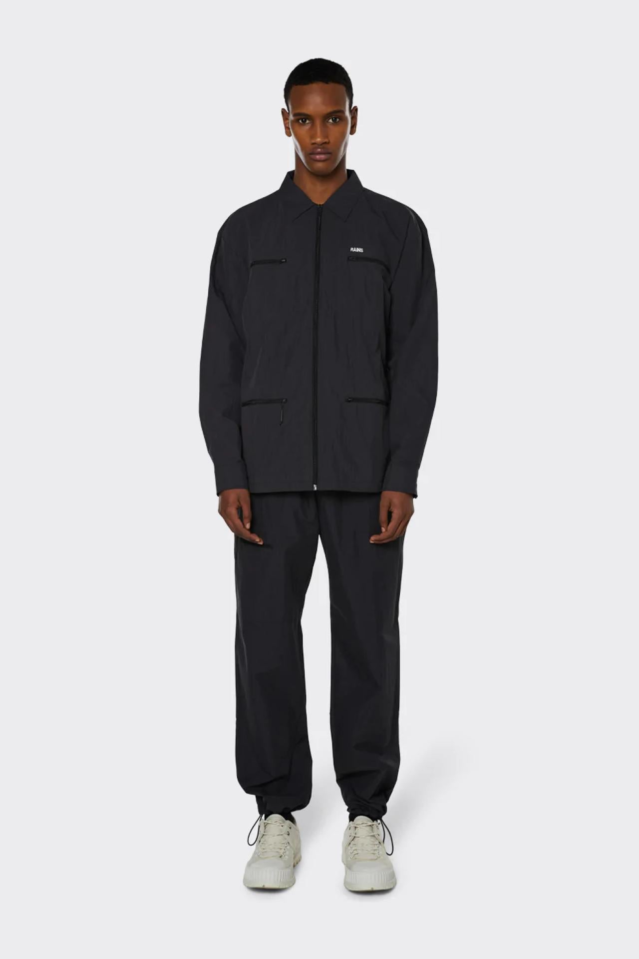 Rains Regenjacke Jackets Woven Shirt Schwarz L