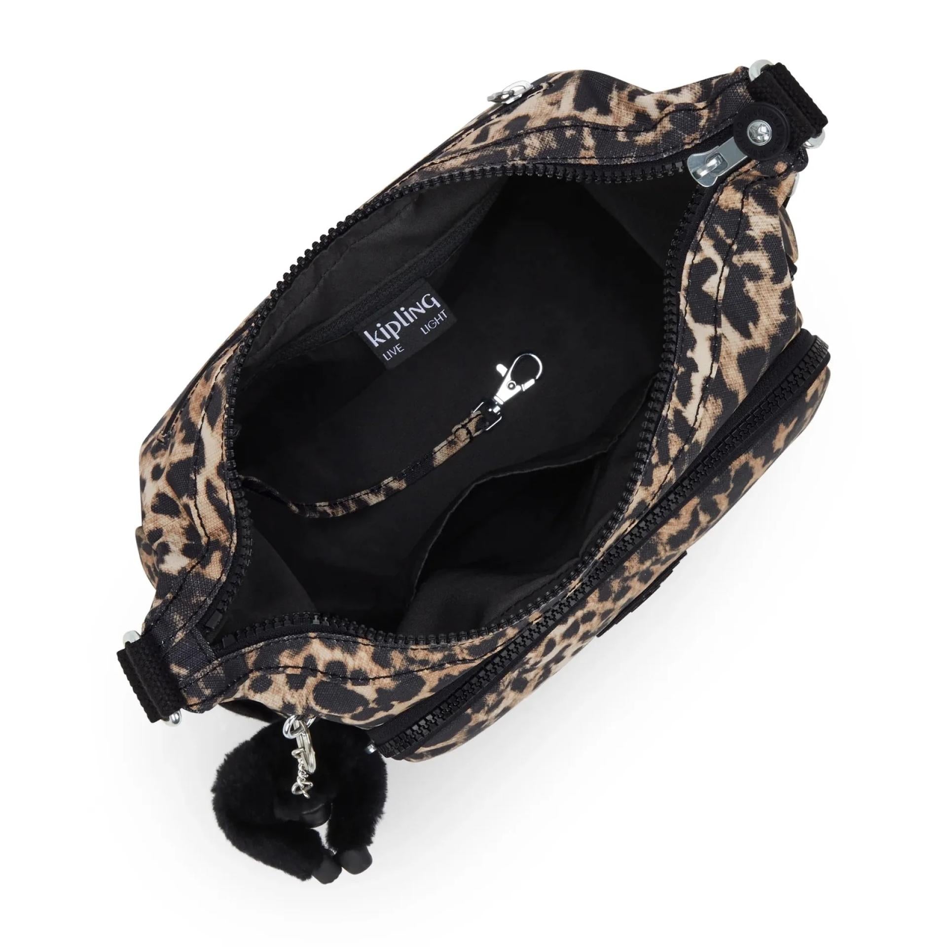 Kipling Gabb S Schultertasche Wild Leopard