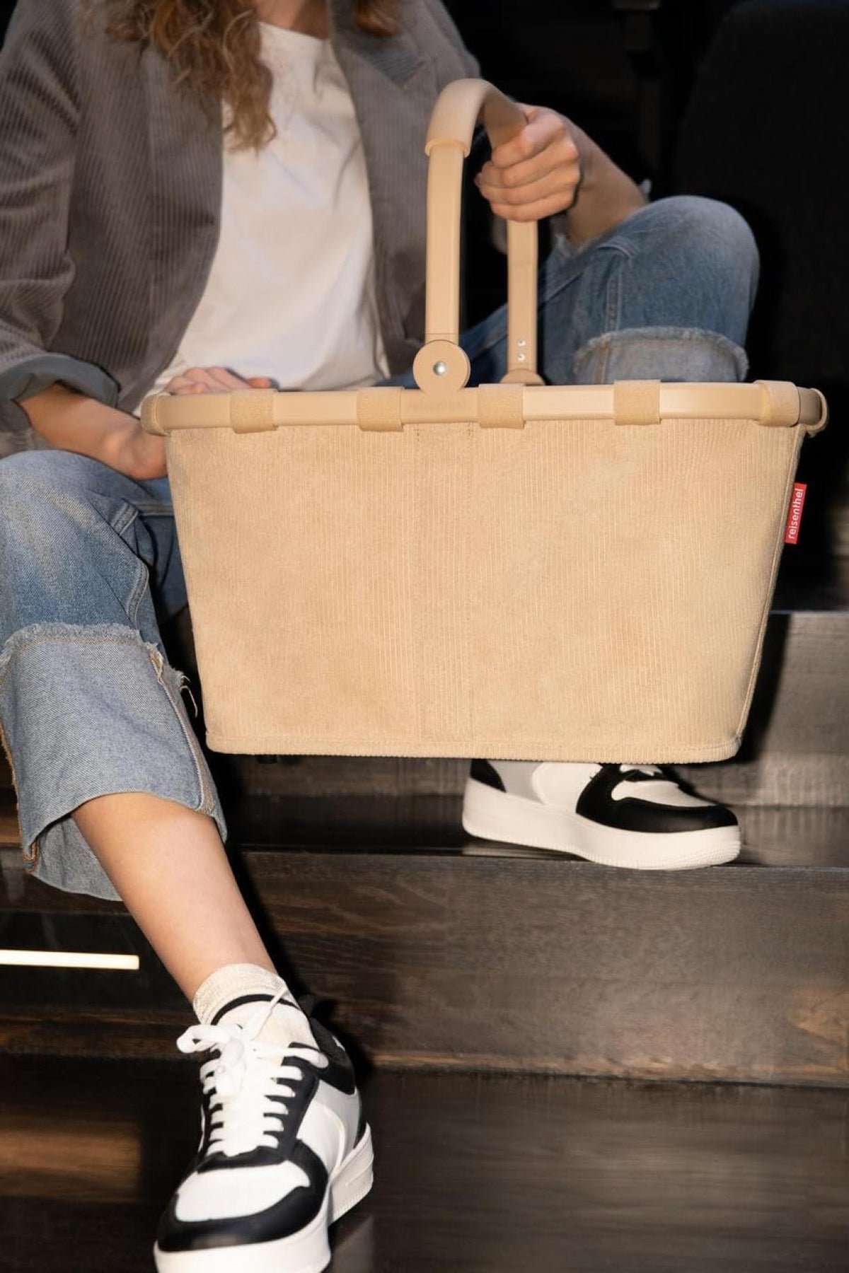 Reisenthel Einkaufskorb Carrybag frame Cord sand
