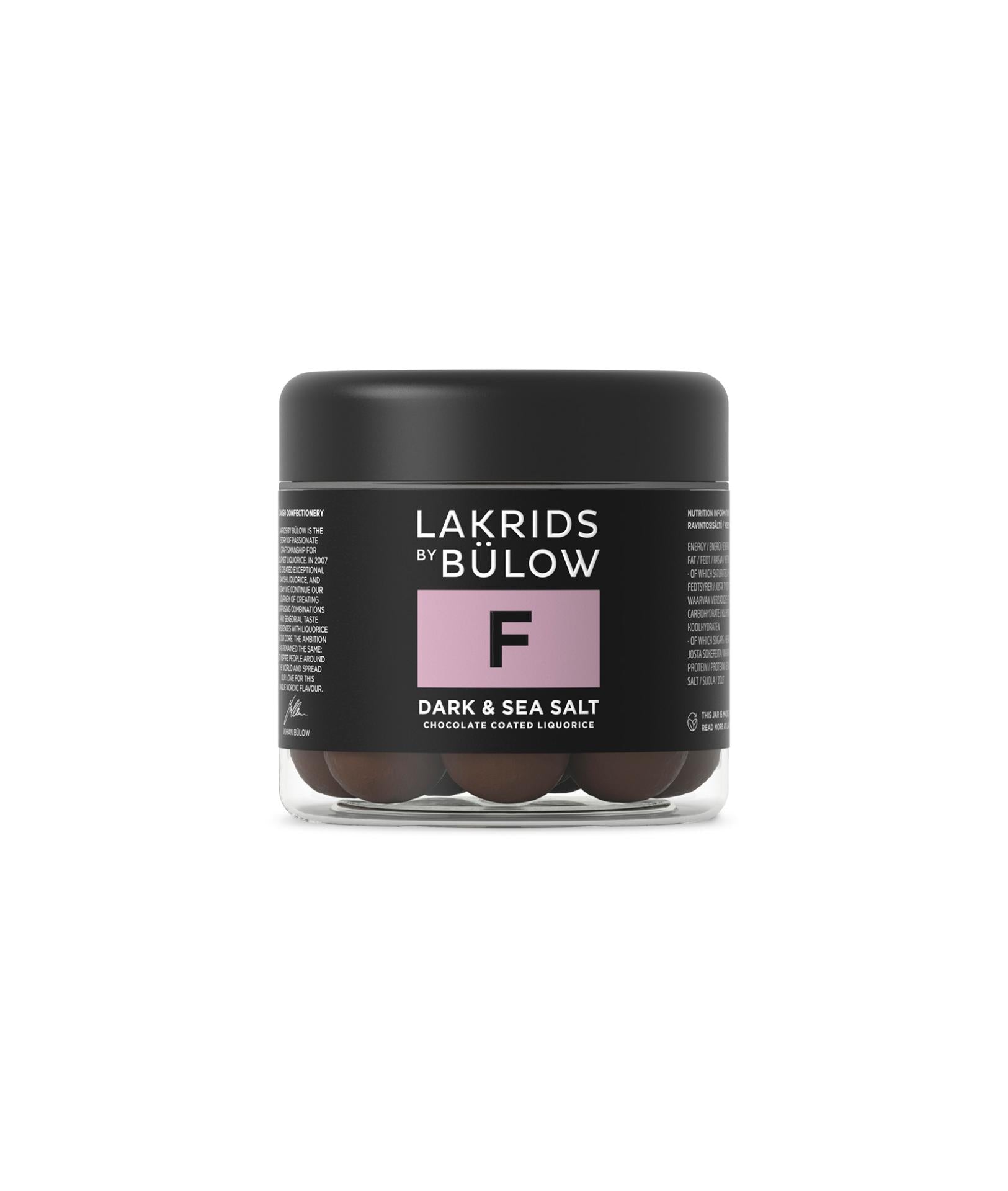 Lakrids by Bülow Klein 125g - Variante: F Dark & Sea Salt Lakrids
