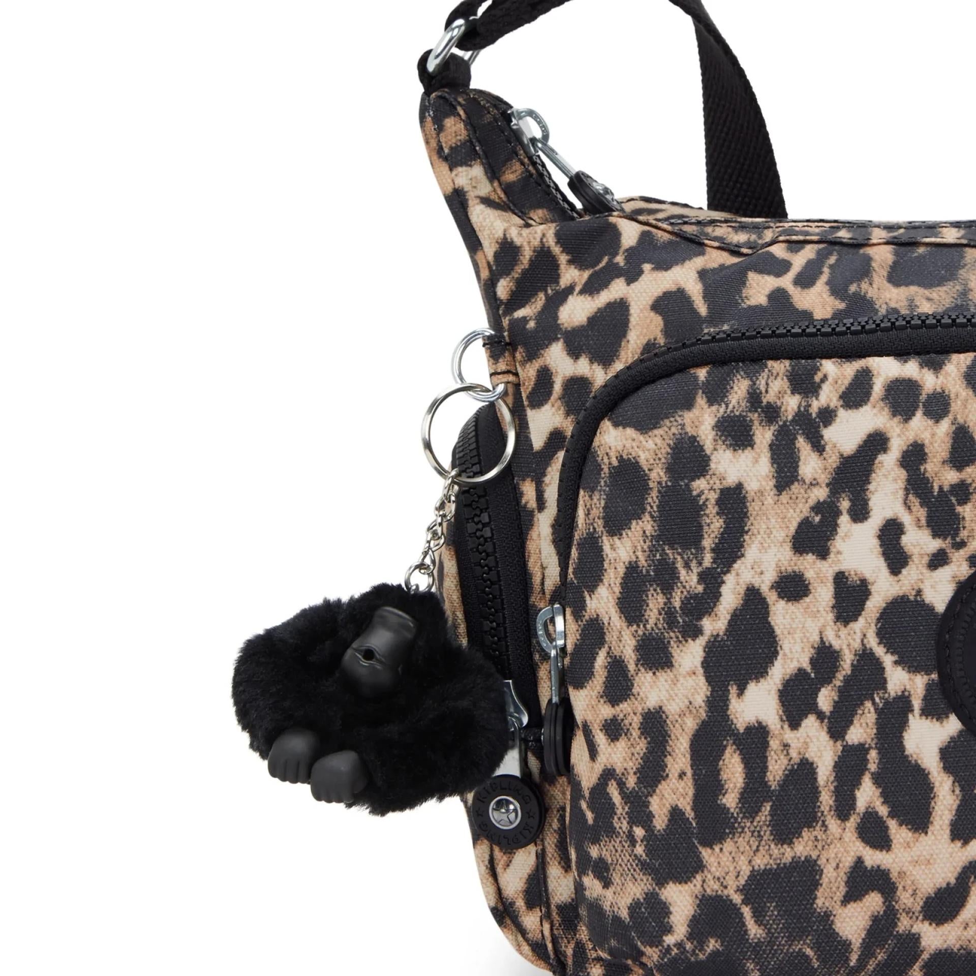 Kipling Gabb S Schultertasche Wild Leopard