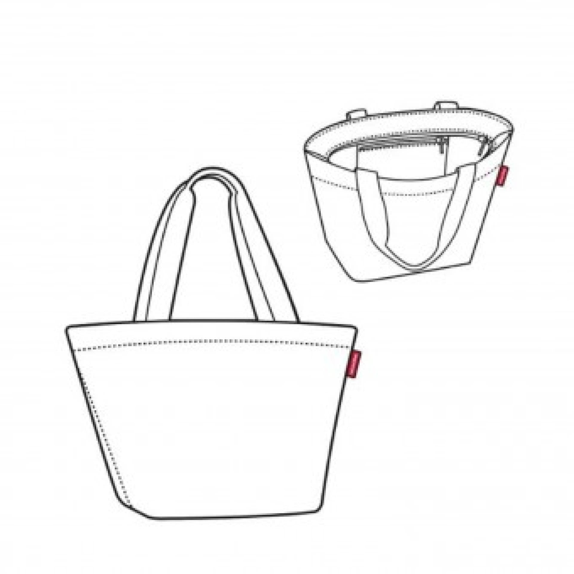 Reisenthel shopper M smiley® grey