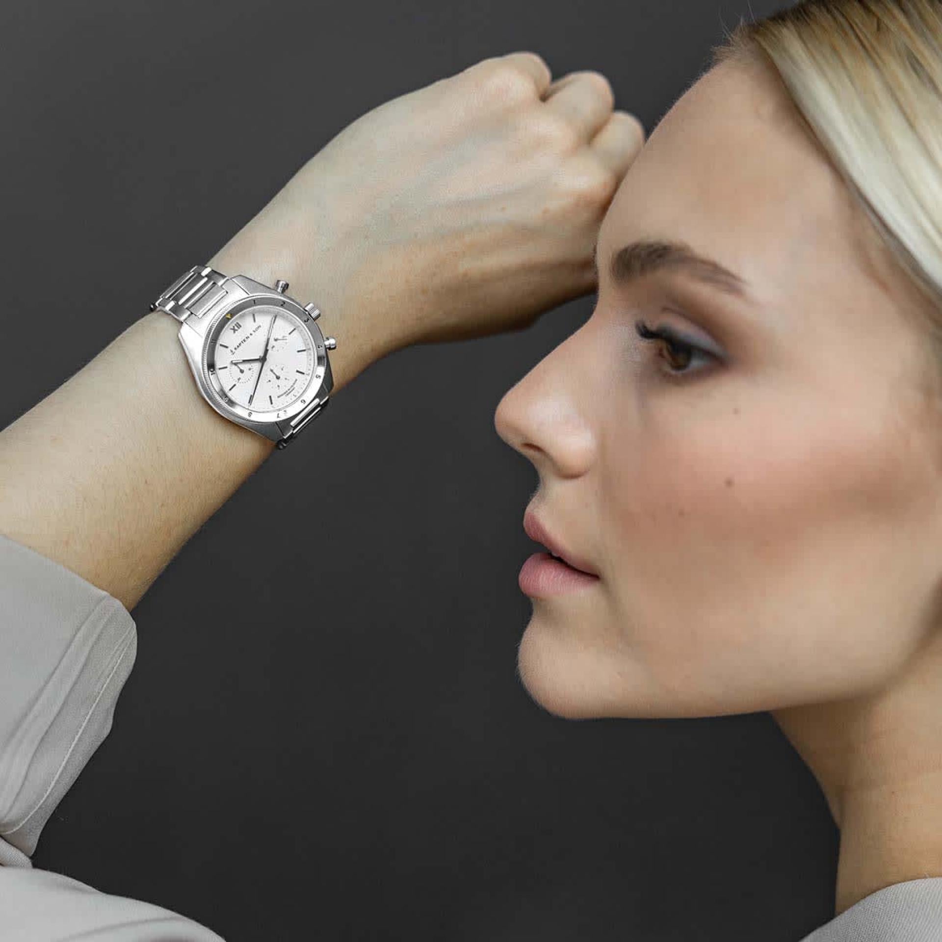 Kapten & Son Uhr Rise Small Silver Steel 39mm