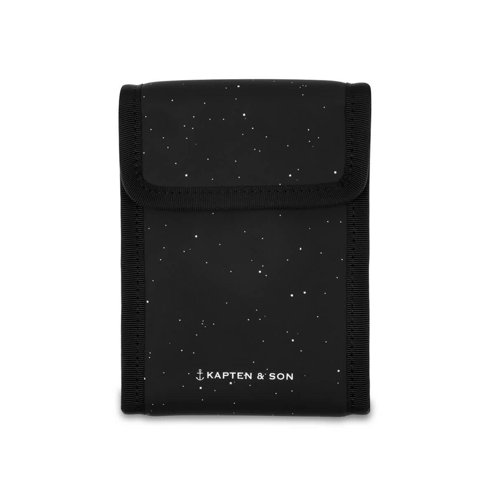 Kapten & Son Geldbörse Tate All Black Sprinkled