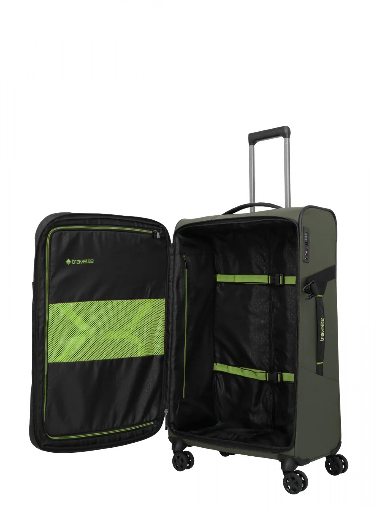 Travelite BRIIZE 4-Rad-Trolley Farbe: Khaki Größe L
