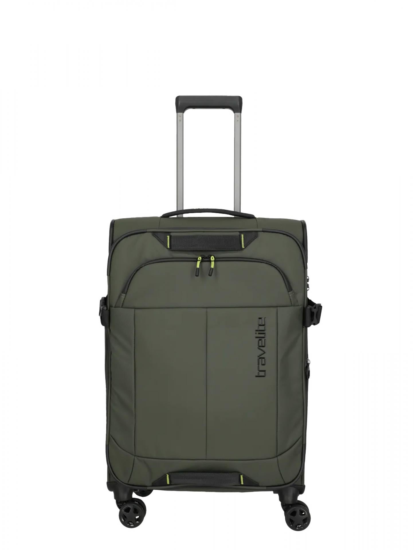Travelite BRIIZE 4-Rad-Trolley Farbe: Khaki Größe M erweiterbar