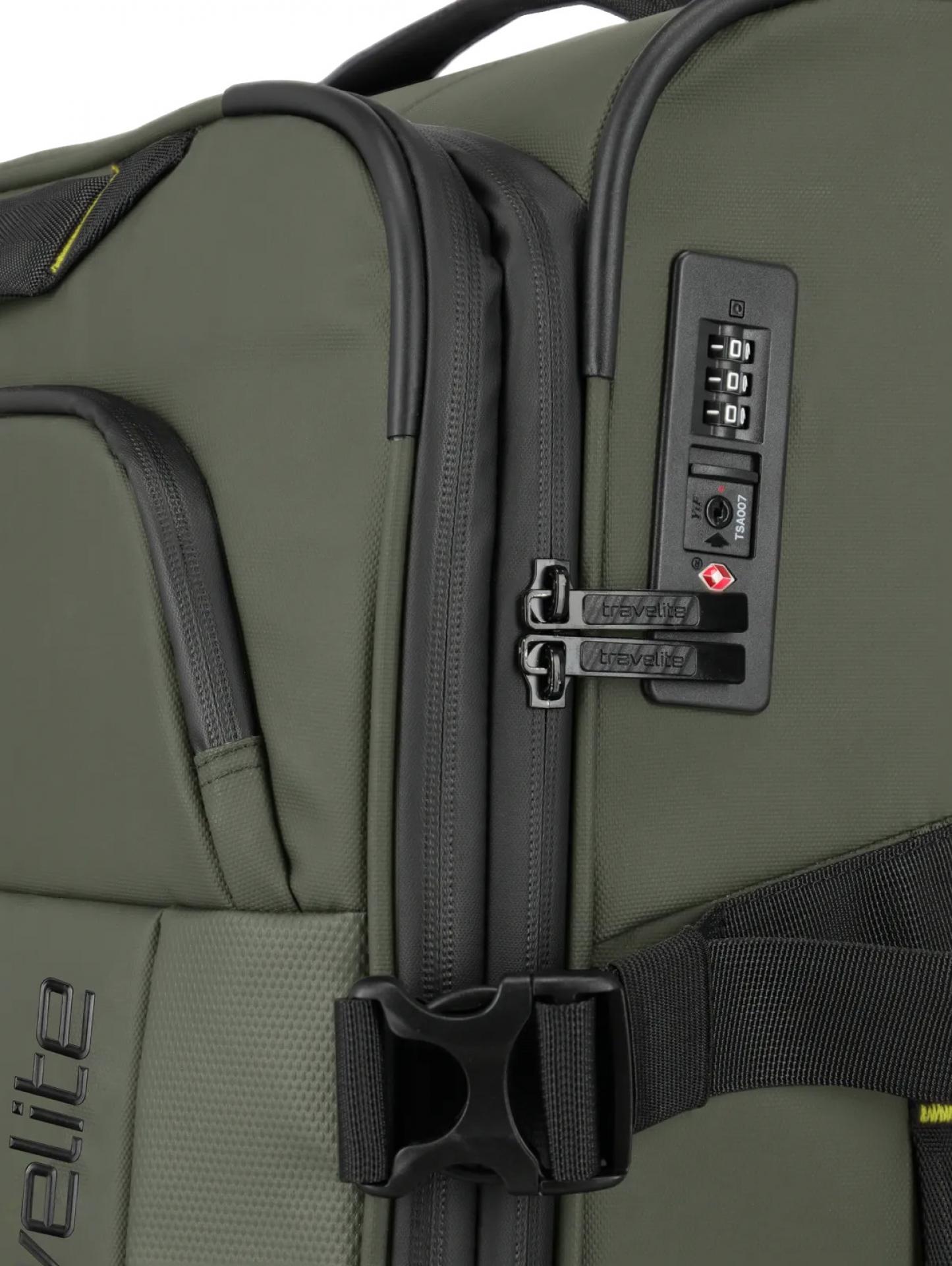 Travelite BRIIZE 4-Rad-Trolley Farbe: Khaki Größe M erweiterbar