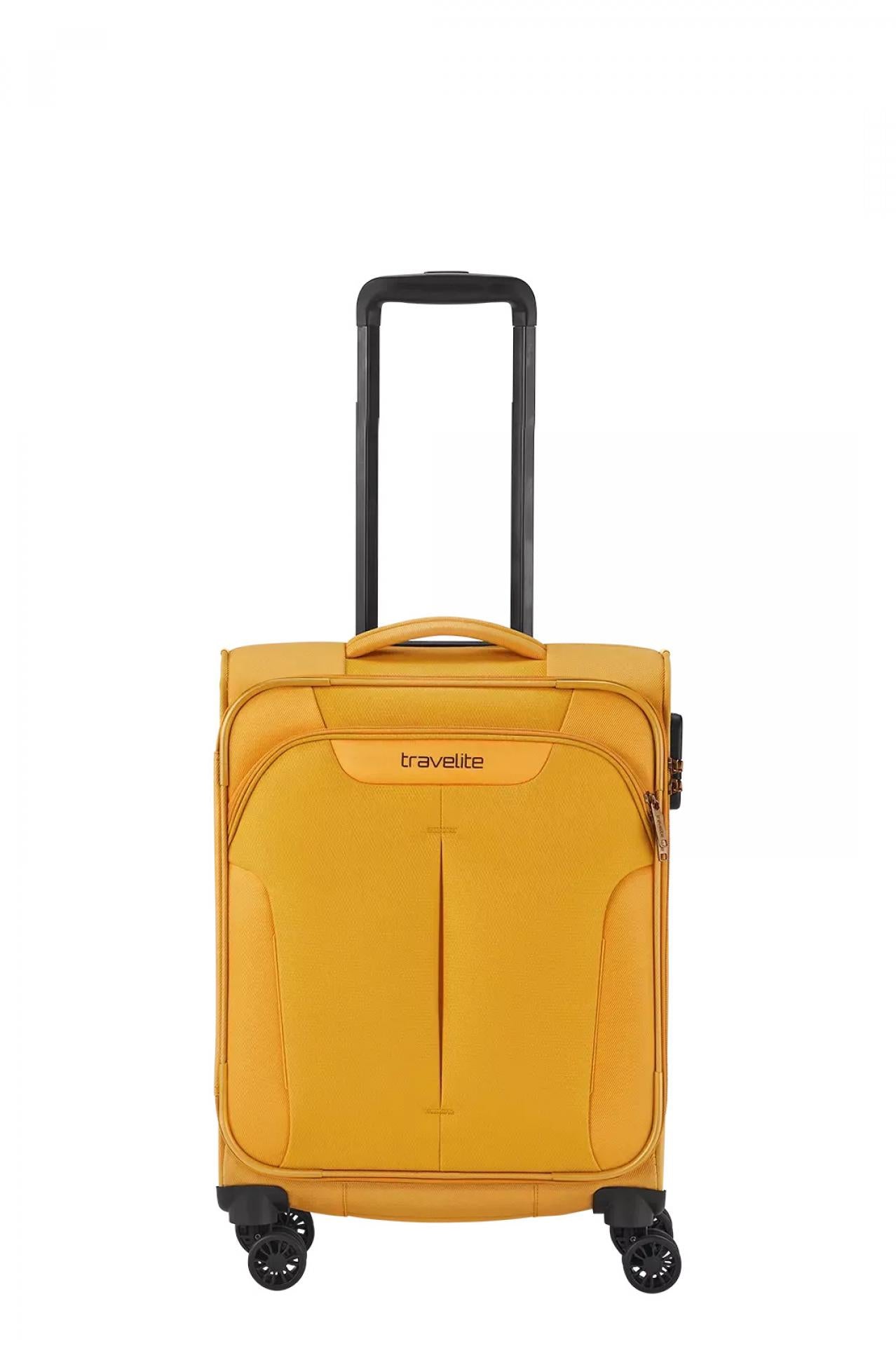 Travelite Trolley CROATIA Weichgepäckkoffer - Größe: S - Farbe: Curry