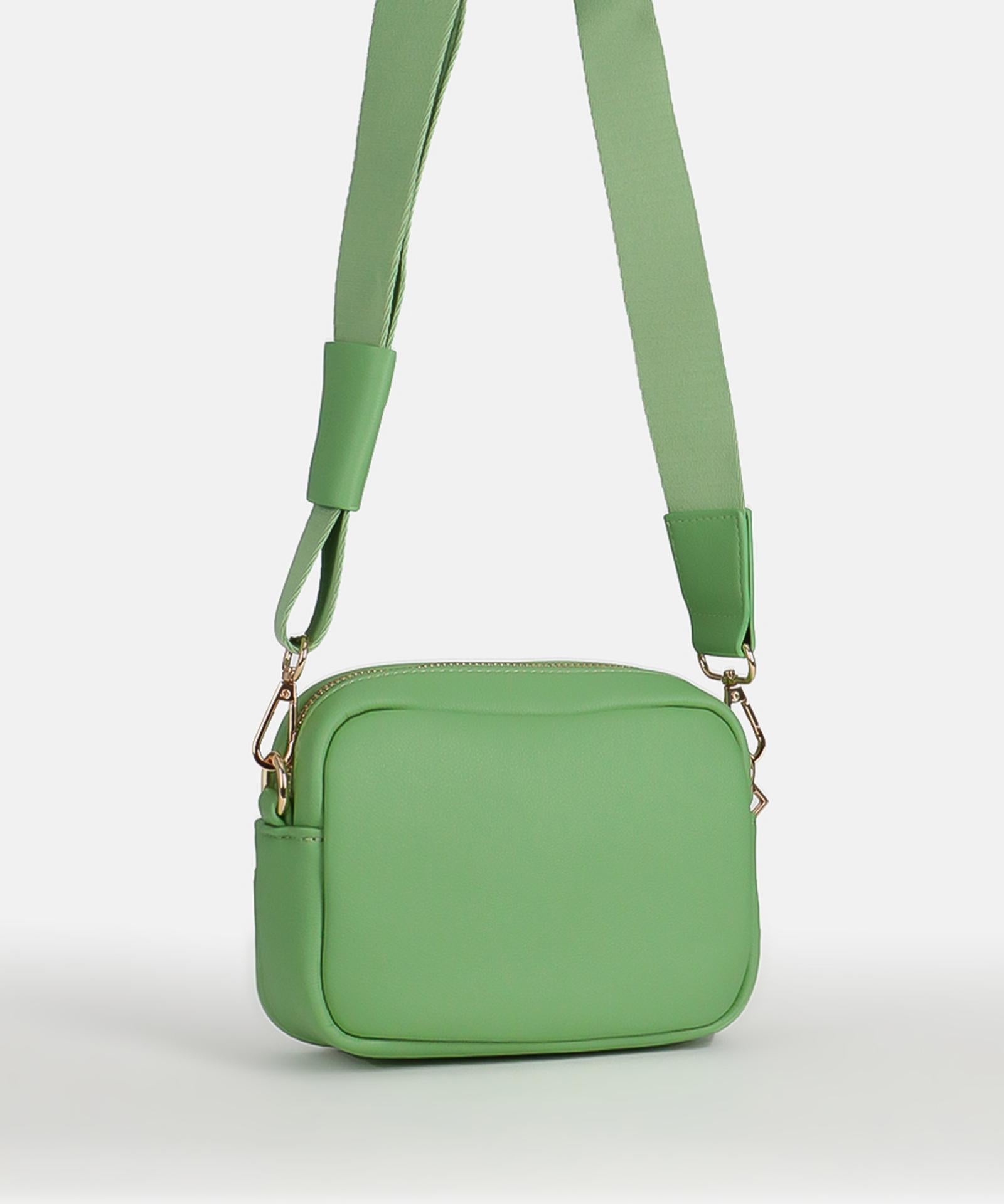 Seidenfelt Heby Small Bag matcha green/gold