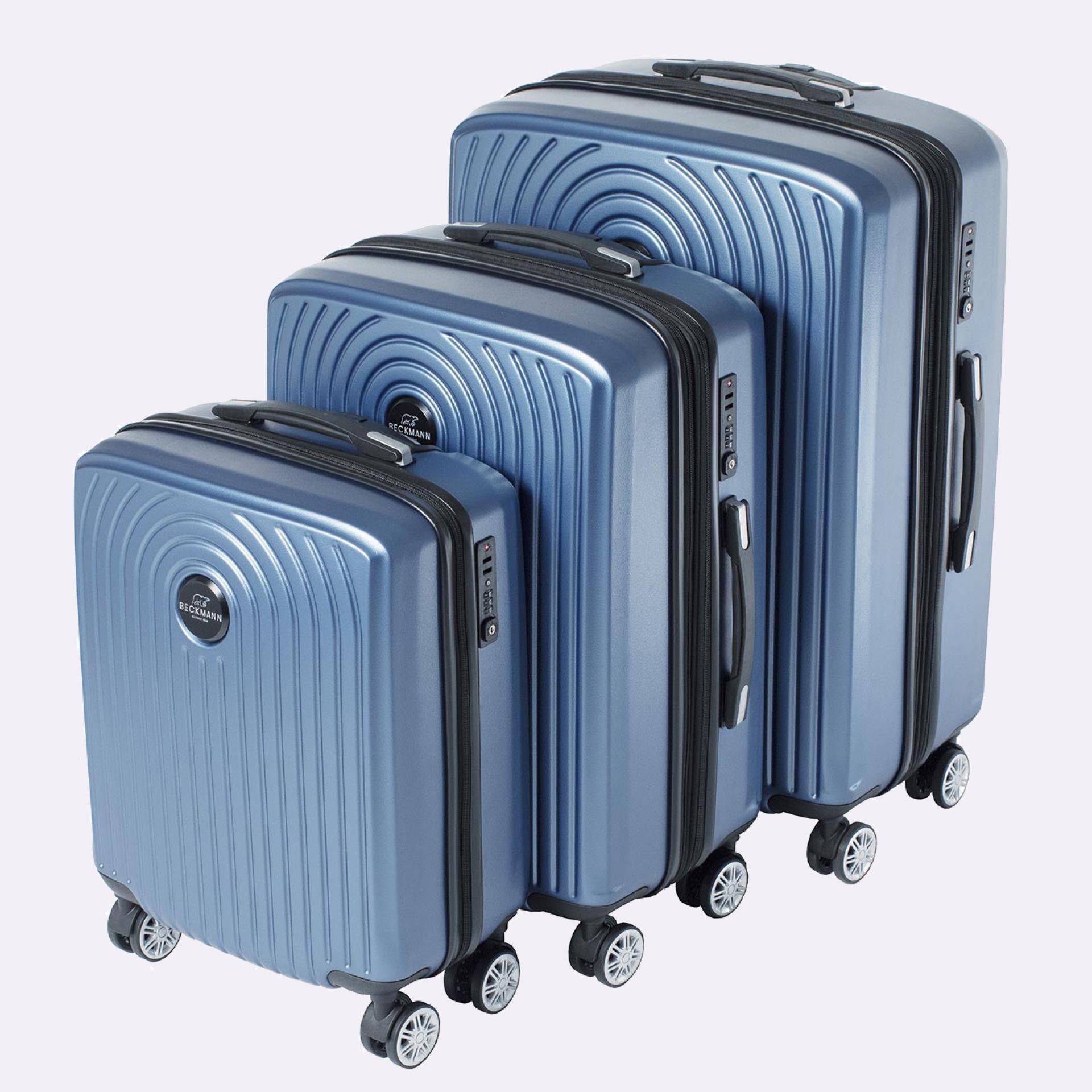 Beckmann Hartschalenkoffer Kofferset Trolley Motion - Blue Blue