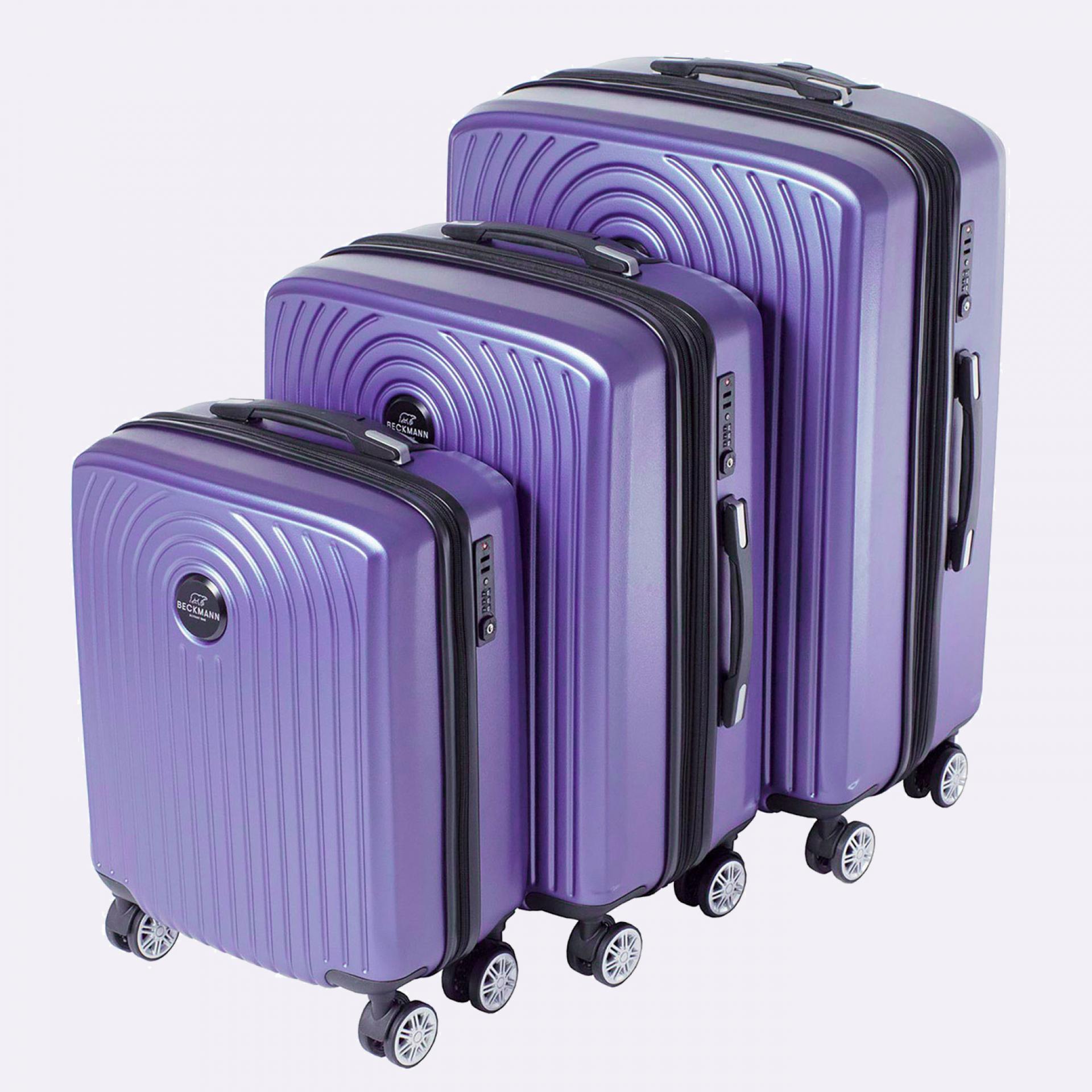 Beckman Hartschalenkoffer Kofferset Trolley Motion - Purple Purple