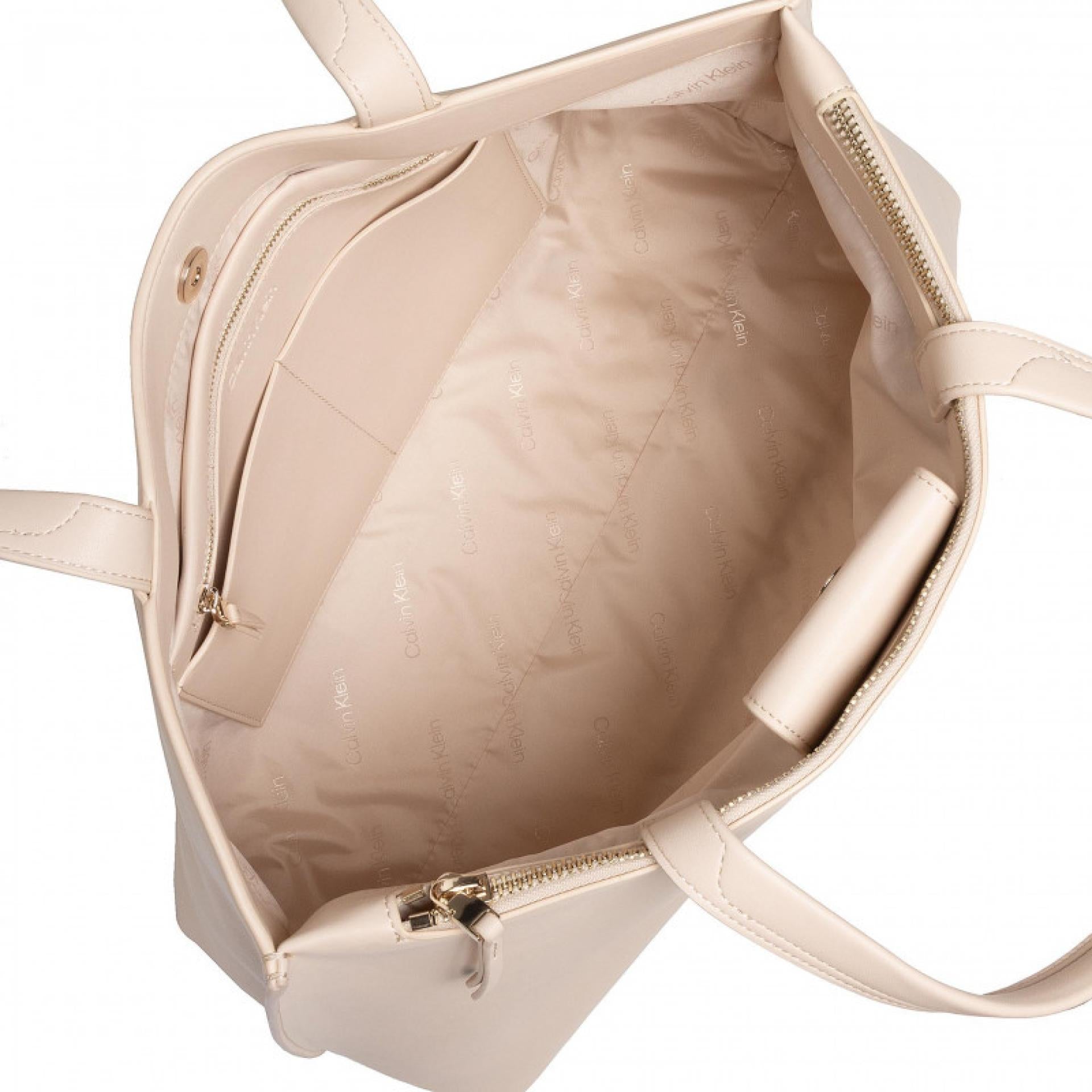 Calvin Klein Damenhandtasche CK Set Shopper LG Sand Beige