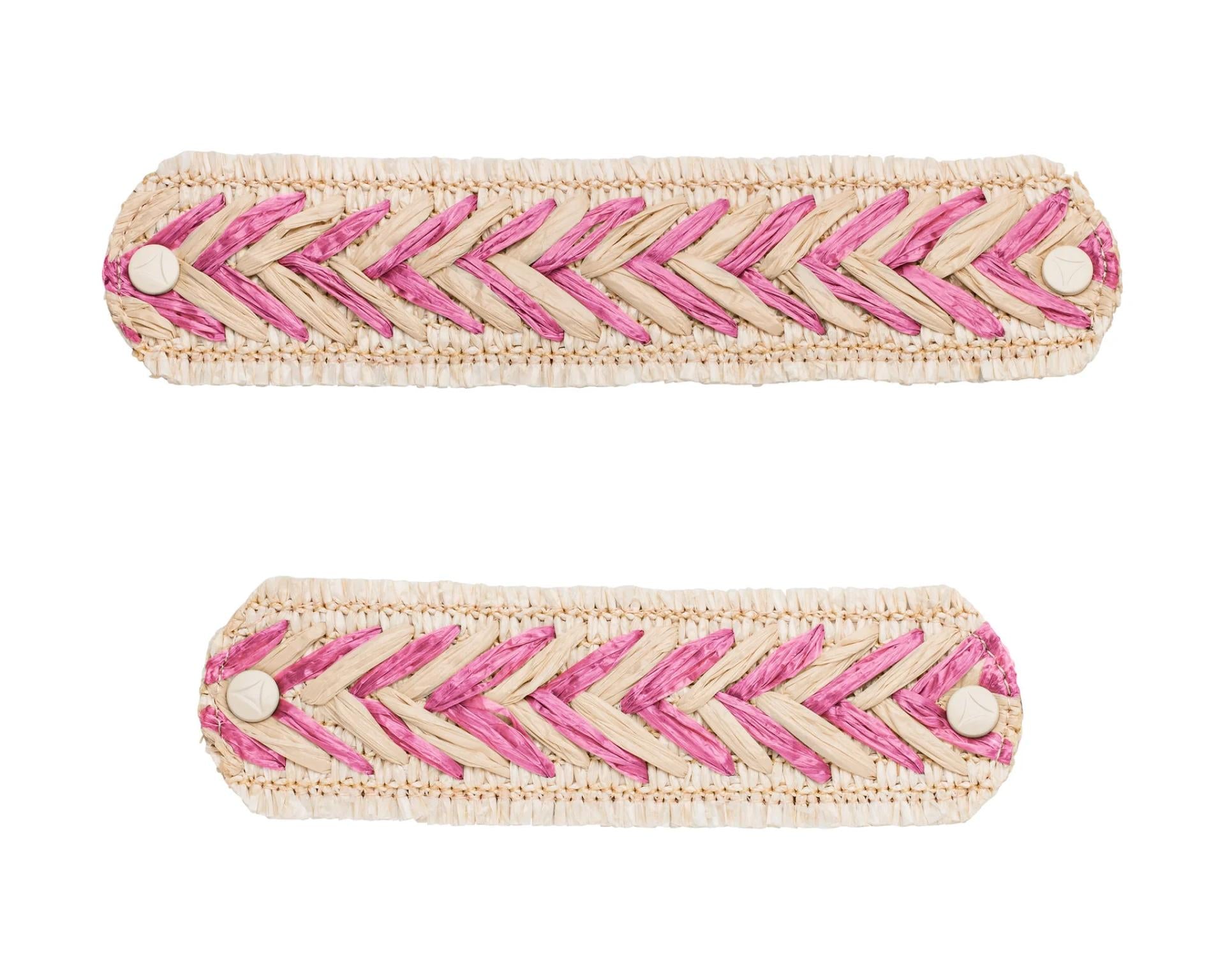 Hey Marly Accessoire für Double Patch Sandale PS2 - Variante: Beach Lines - Fuchsia