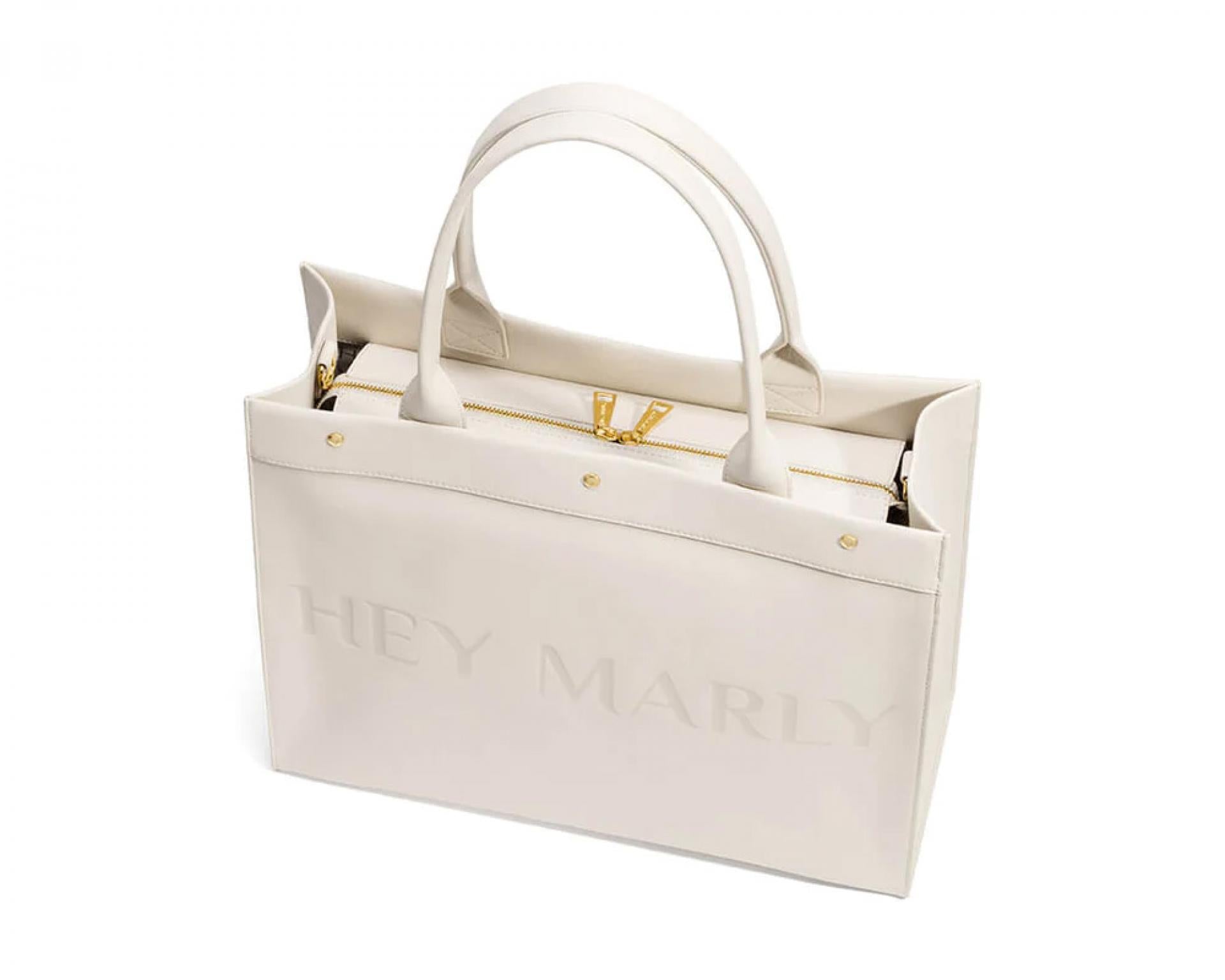 Hey Marly Classy Signature Bag Vegan Leder - Variante: Crema