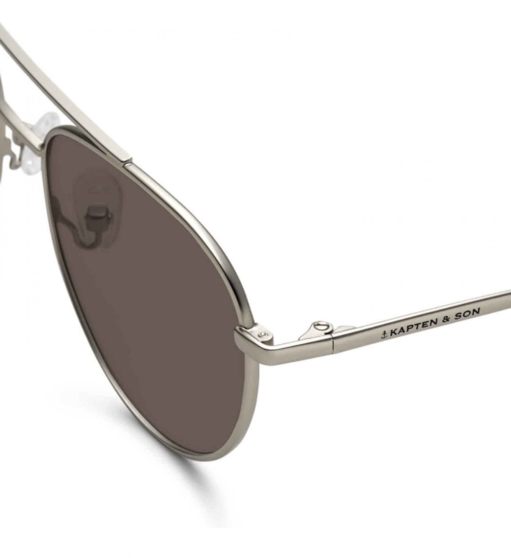 Kapten & Son Sonnenbrille Soho Silver Brown