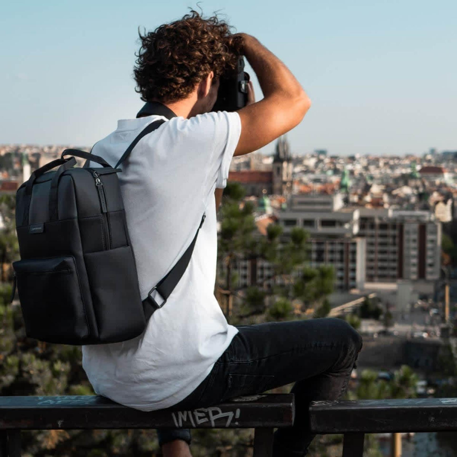 Bergen all black backpack outlet